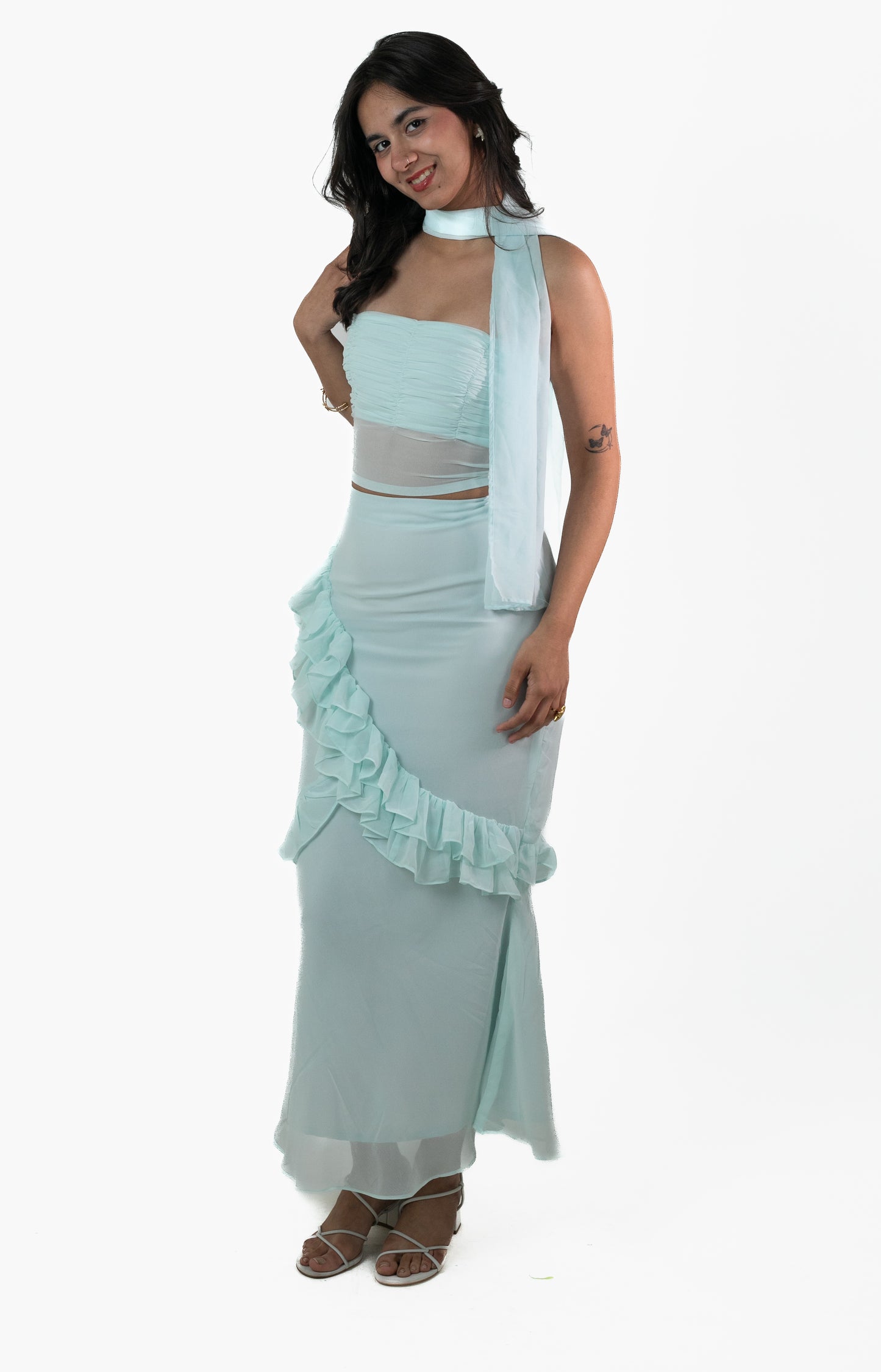 Ice Blue Koi Skirt