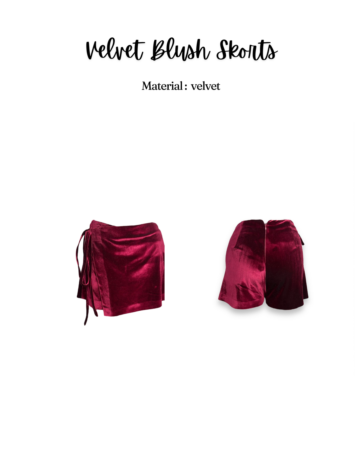 Velvet Blush Skorts