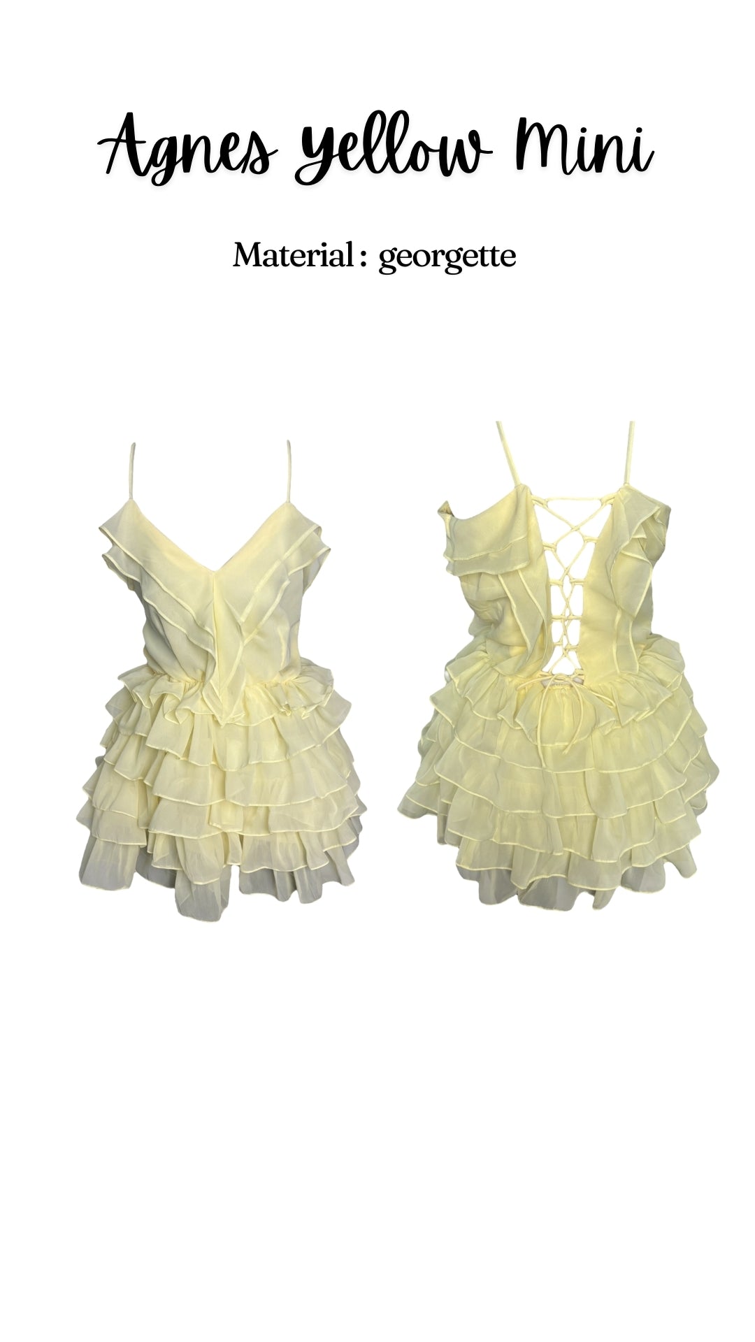 Agnes Yellow Mini Dress