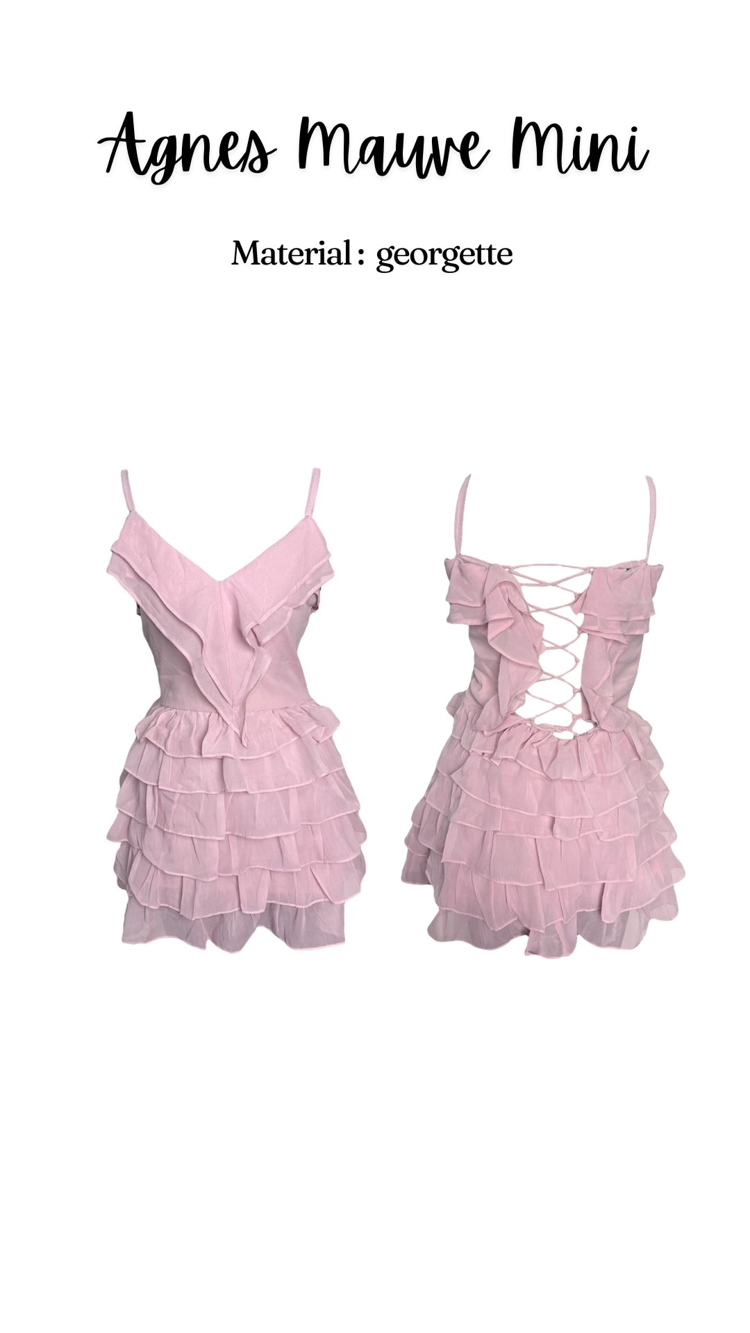 Agnes Mauve Mini Dress