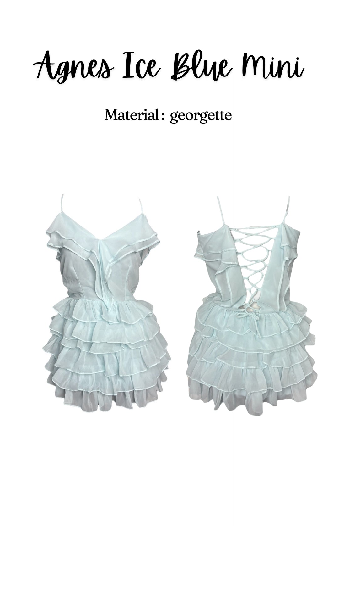 Agnes Ice Blue Mini Dress