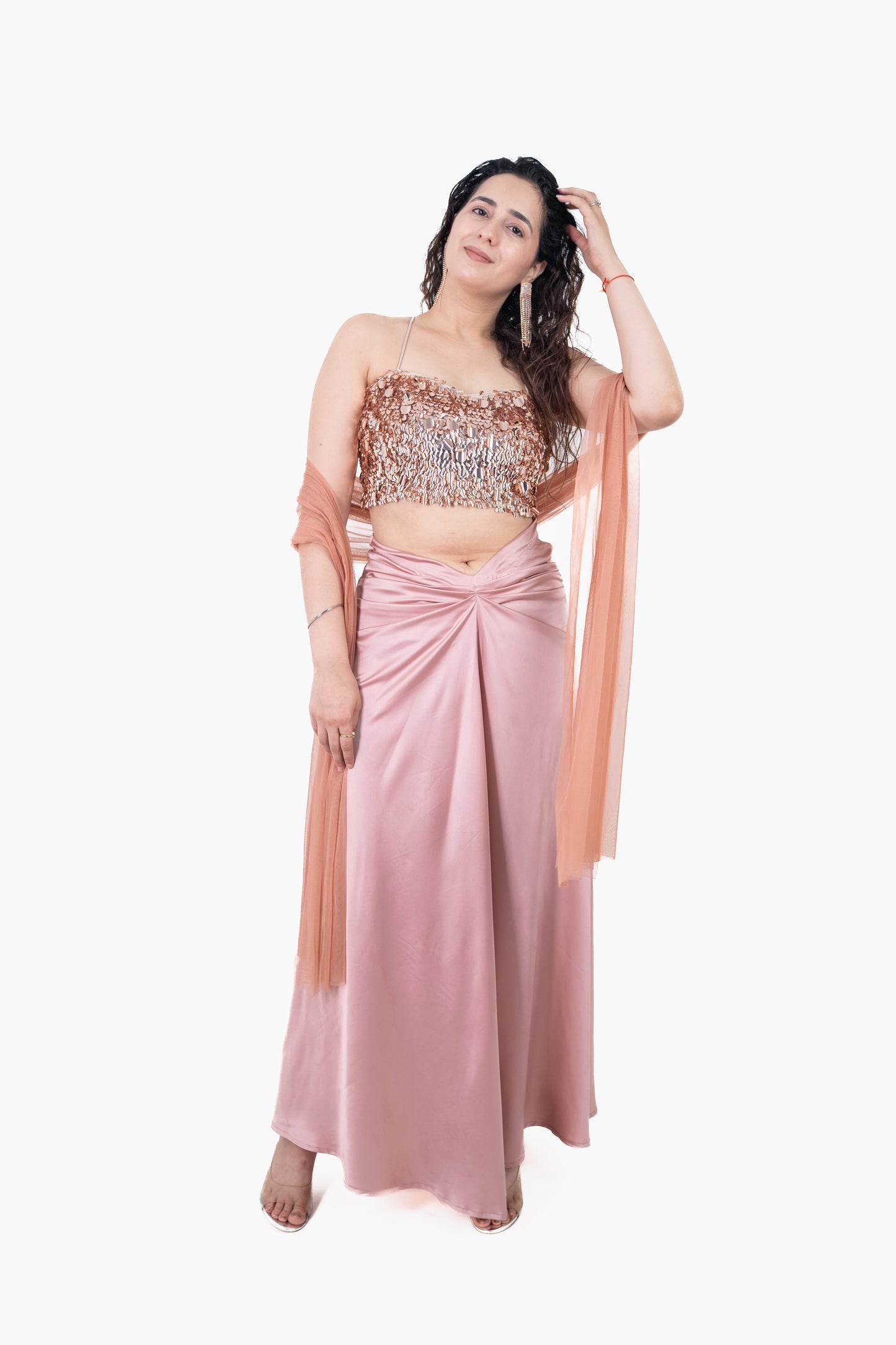 Sitara Red Sequence Blouse