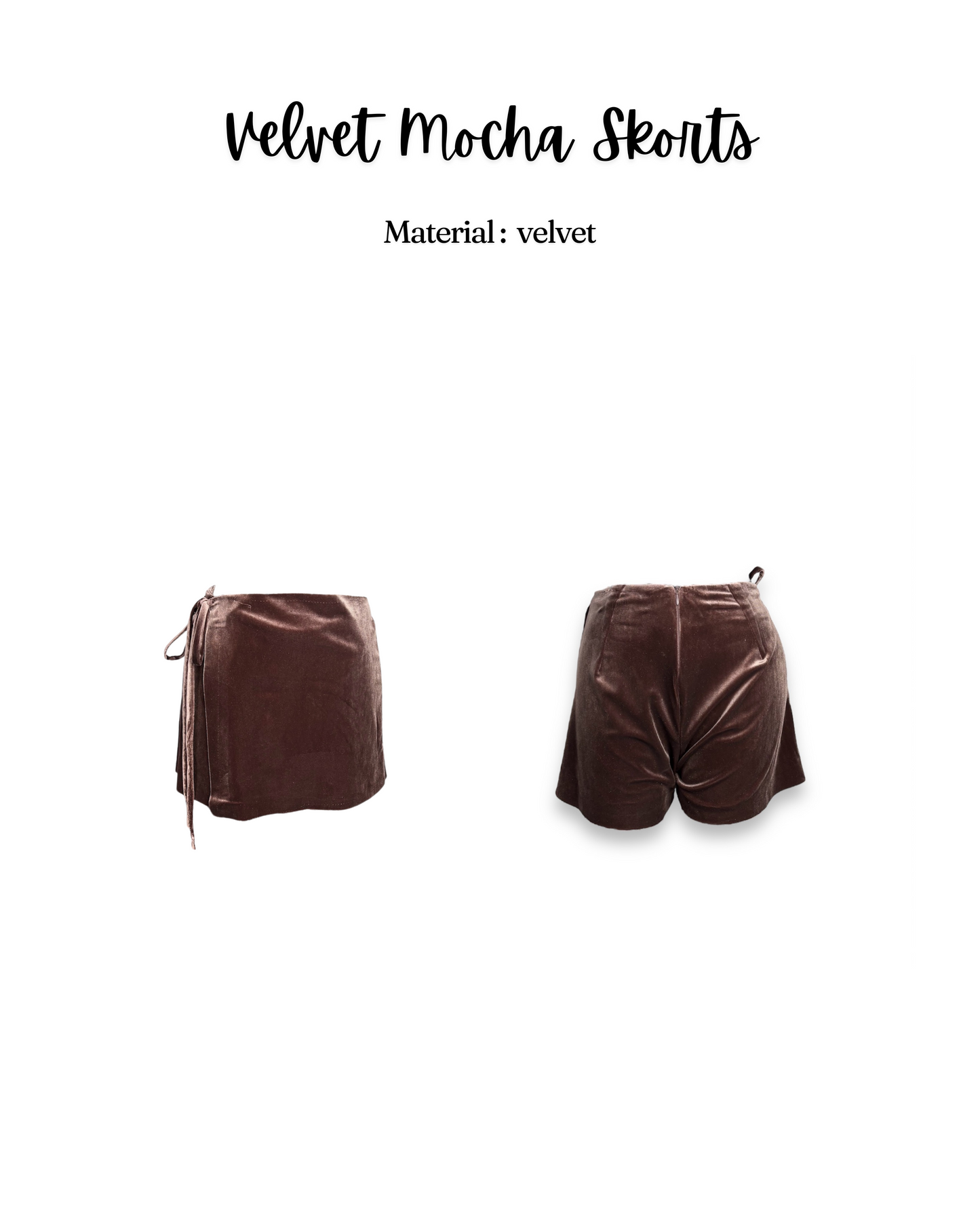 Velvet Mocha Skorts