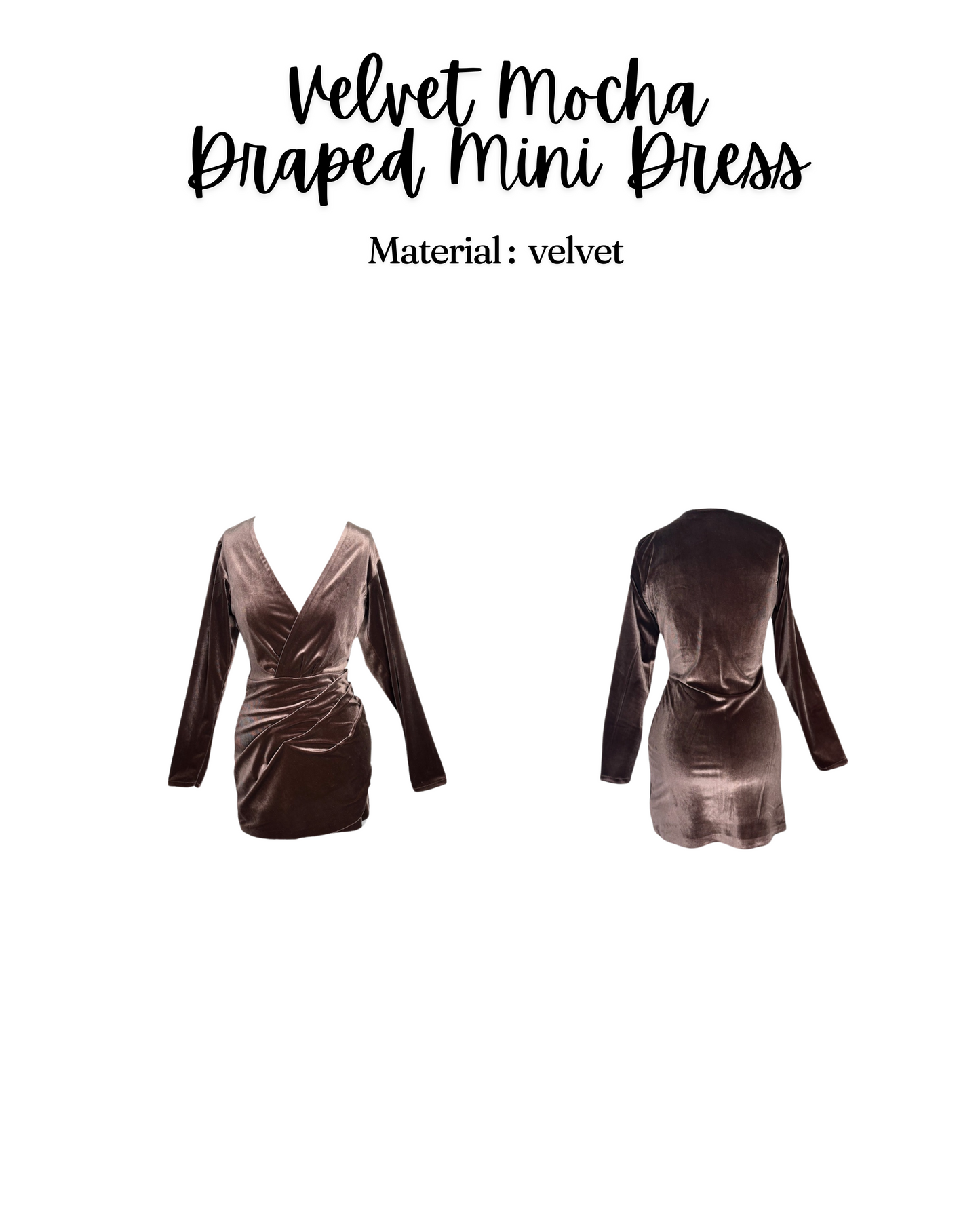 Velvet Mocha Shirt Dress