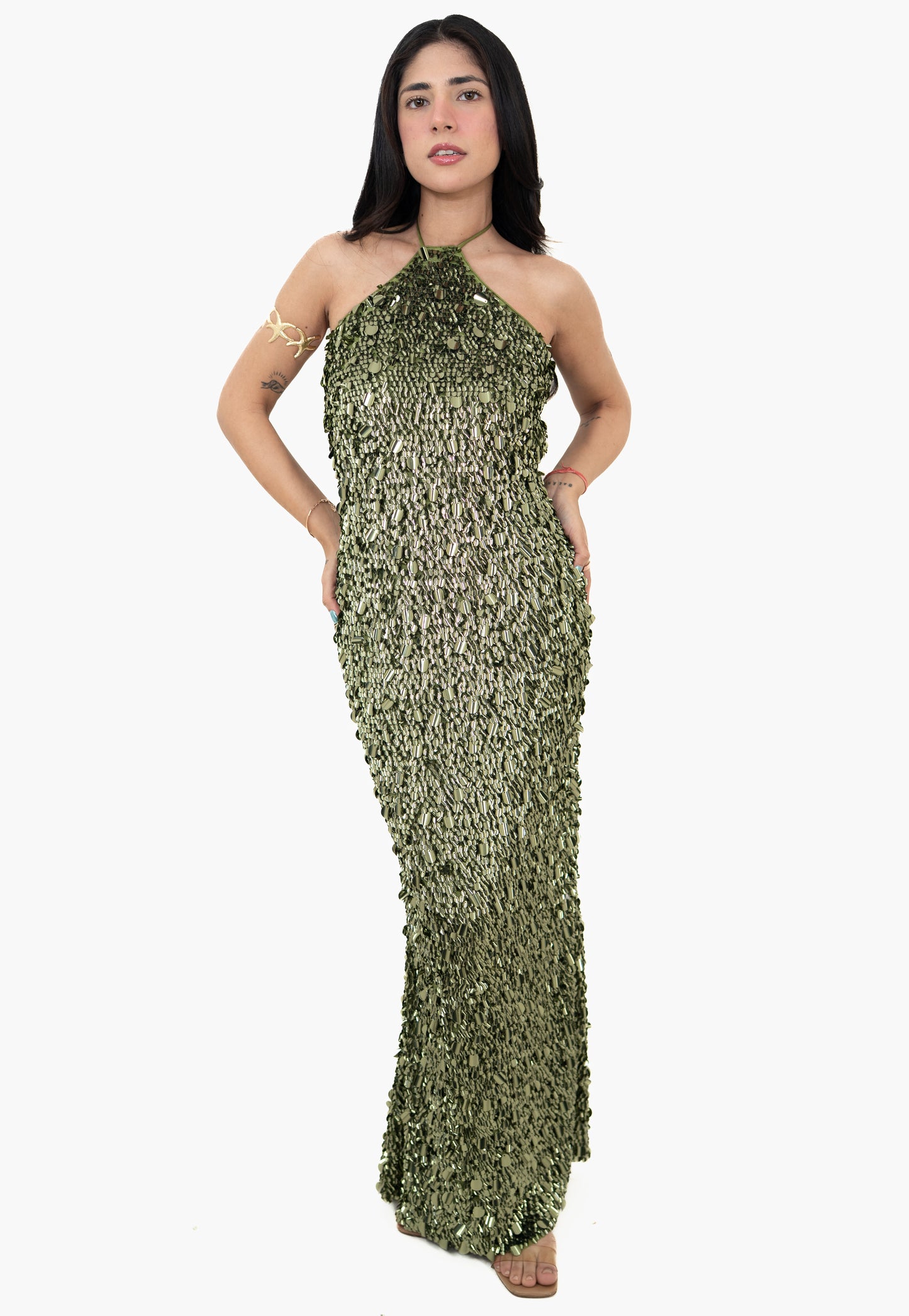 Sundown Shimmer Gray Maxi