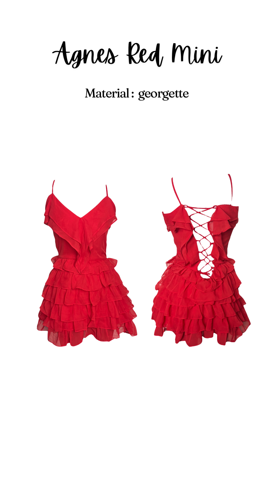 Agnes Red Mini Dress