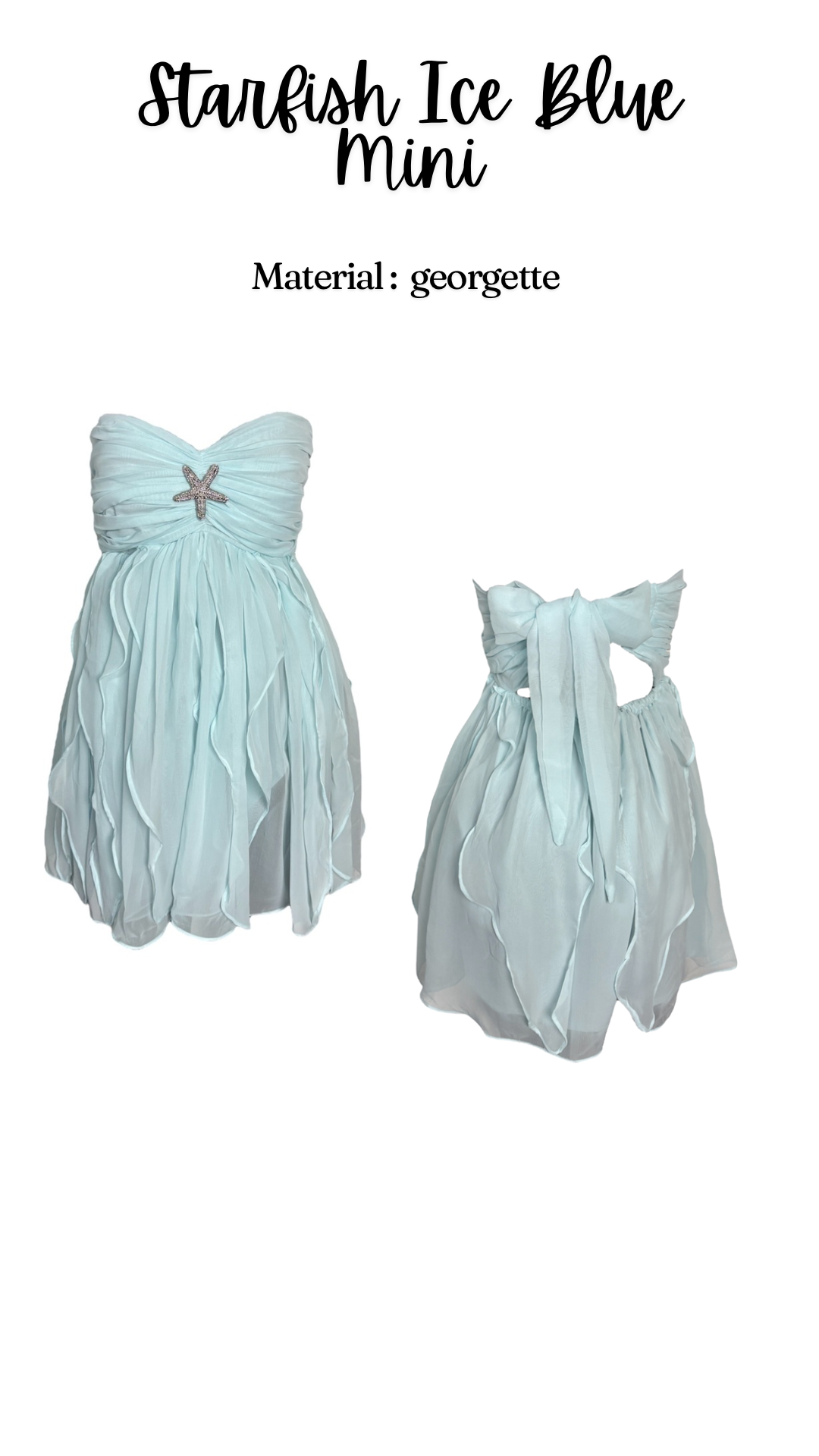 Starfish Ice Blue Mini Dress