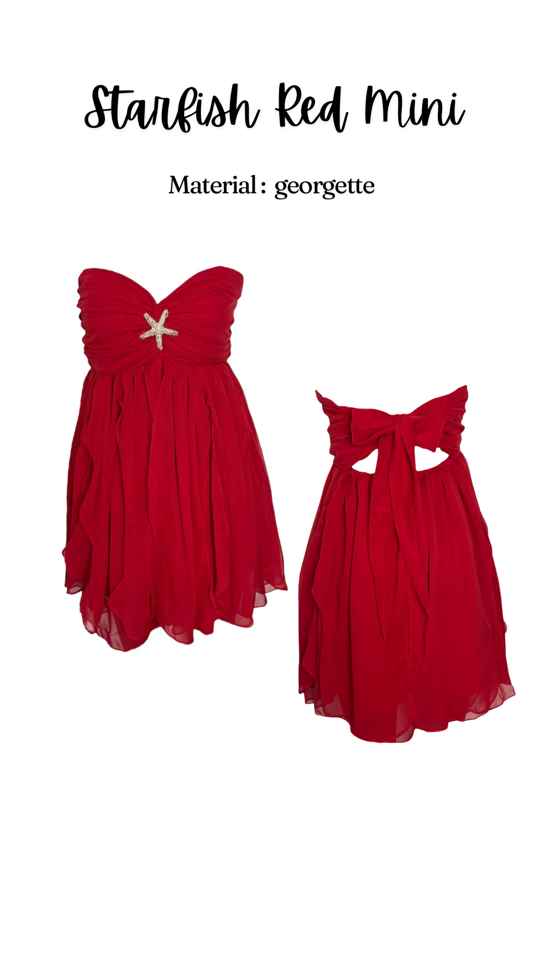 Starfish Red Mini Dress