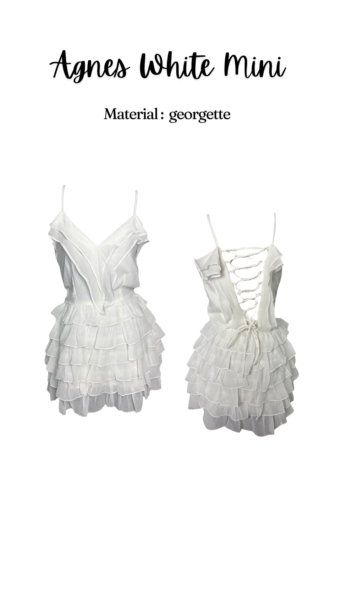Agnes White Mini Dress