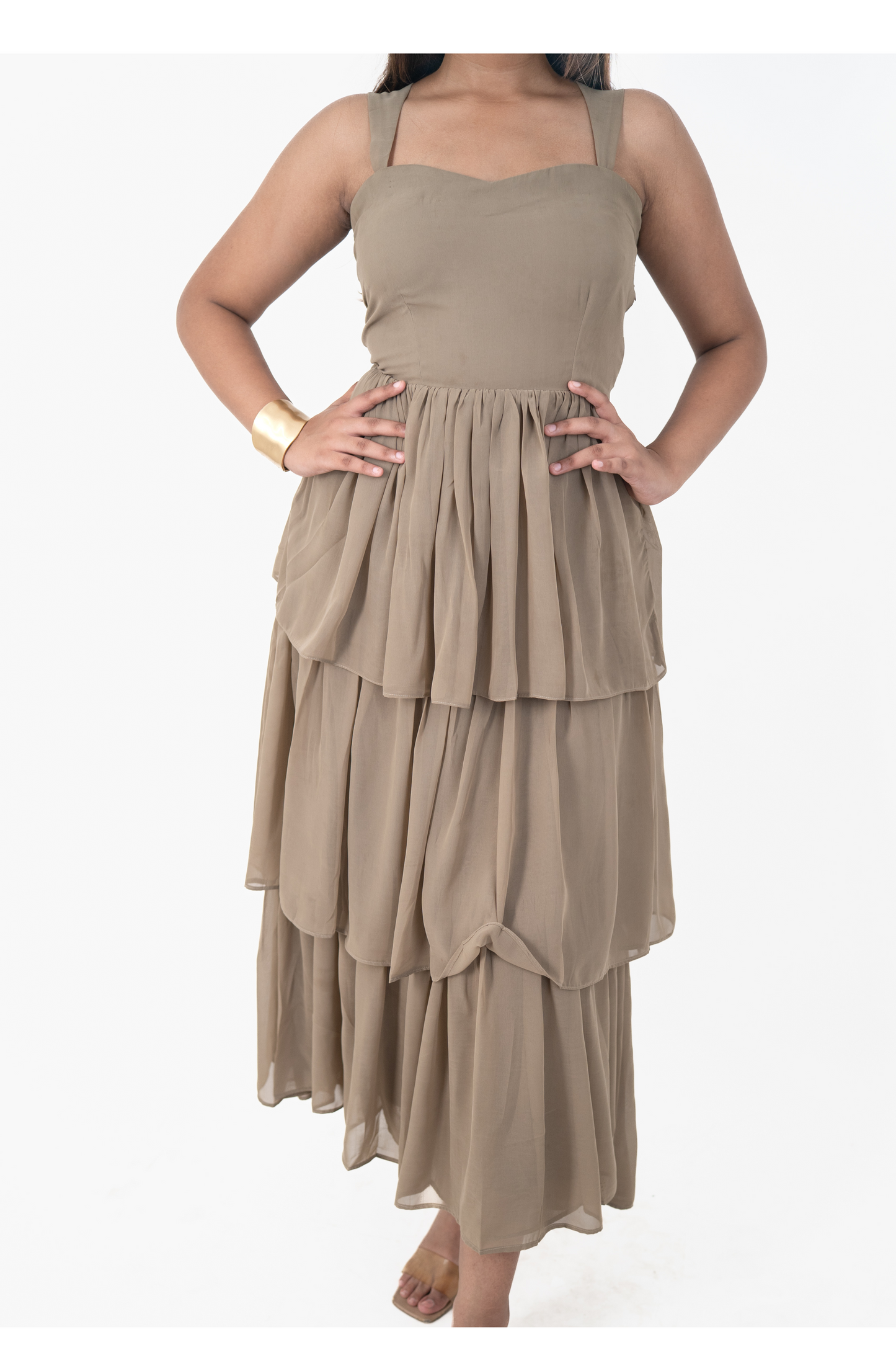 Cindy Khaki Maxi