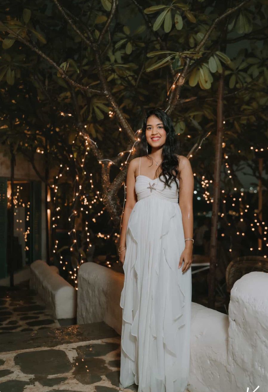 White Mimosa Maxi