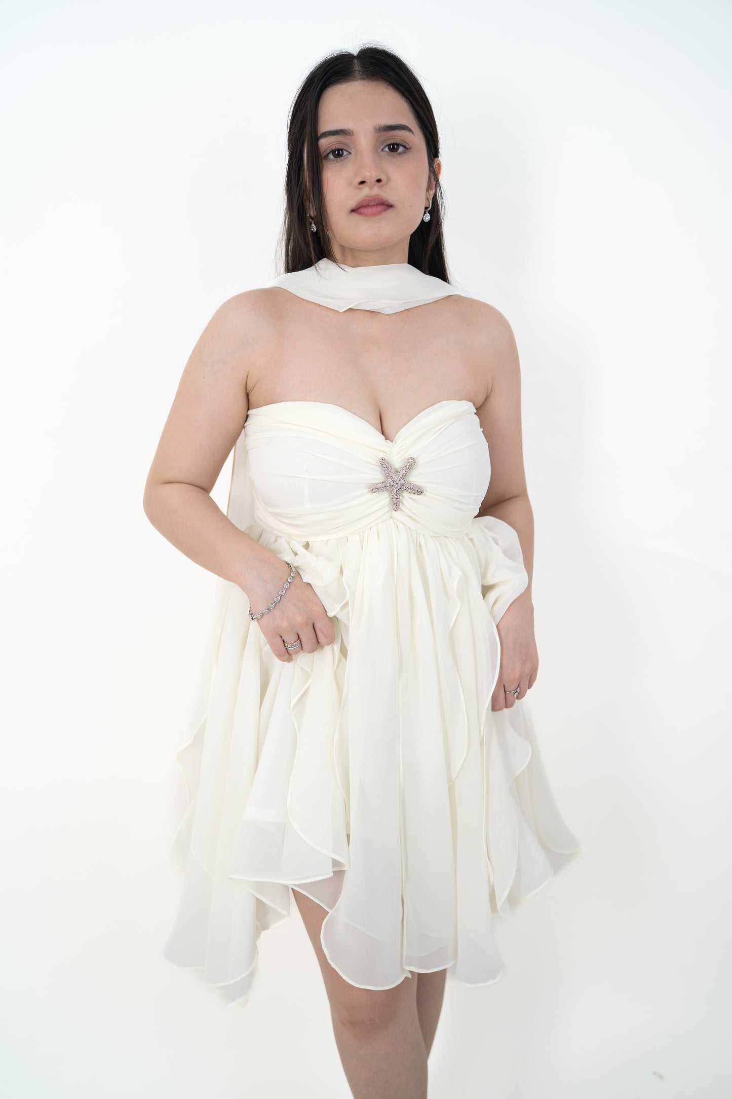 Starfish White Mini Dress