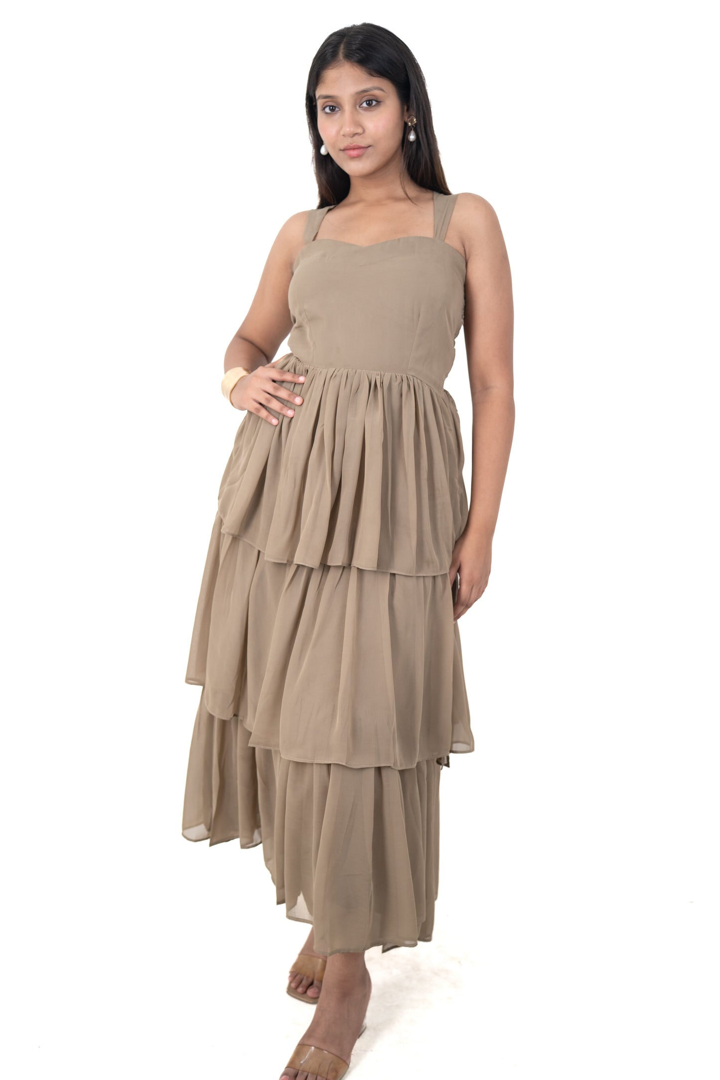 Cindy Khaki Maxi