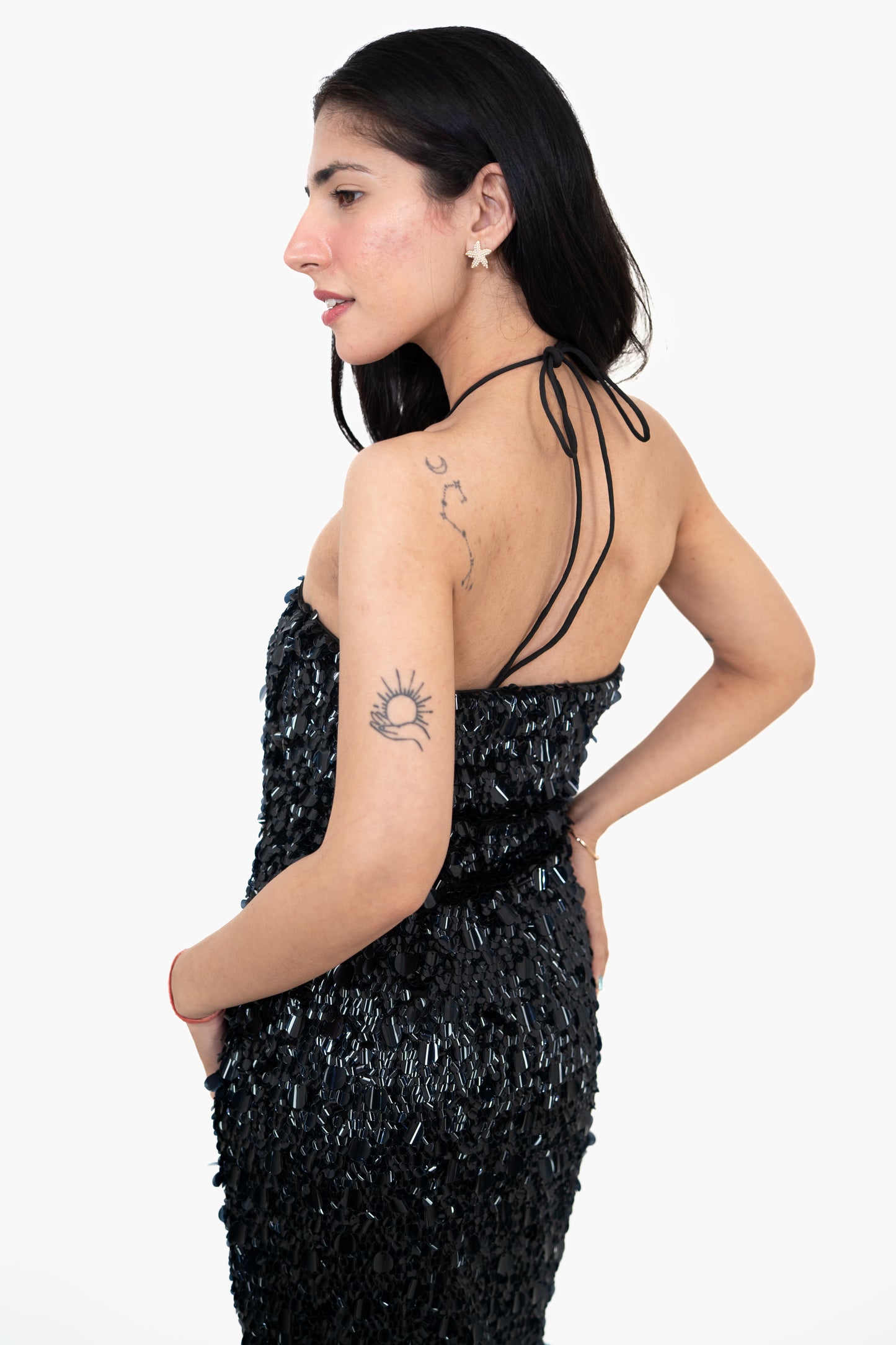 Sundown Shimmer Black Maxi