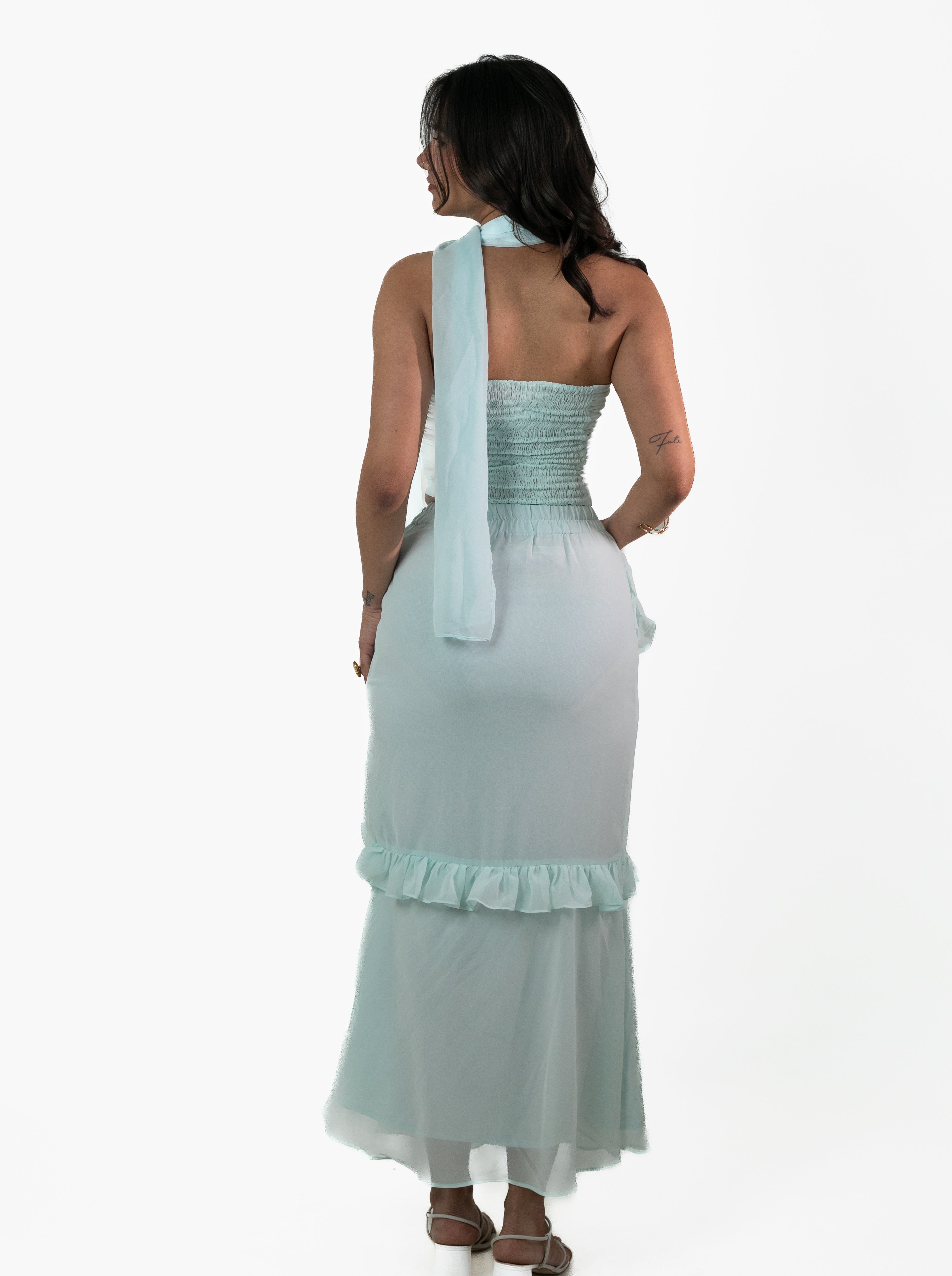 Ice Blue Koi Skirt
