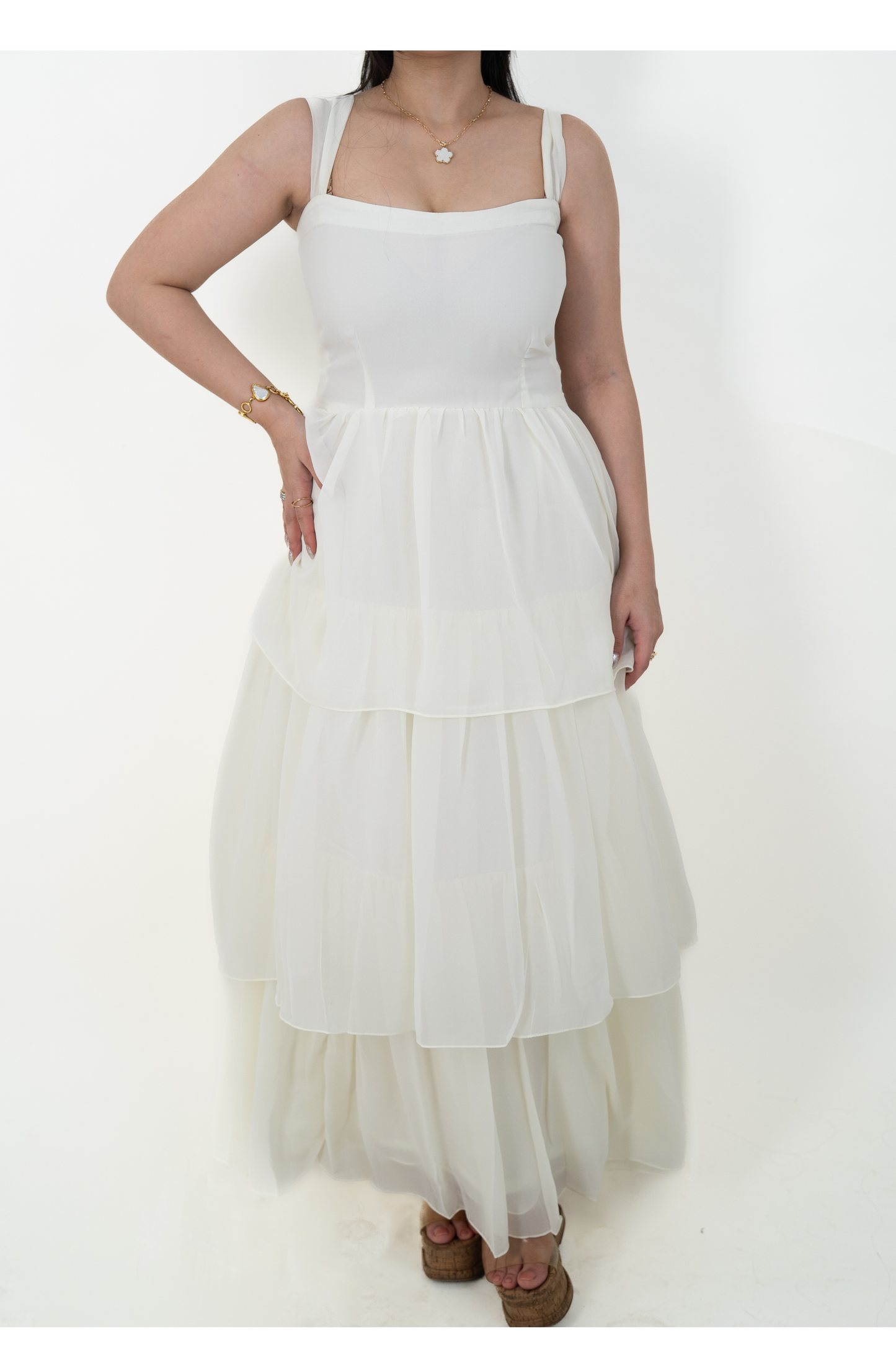 Cindy White Maxi