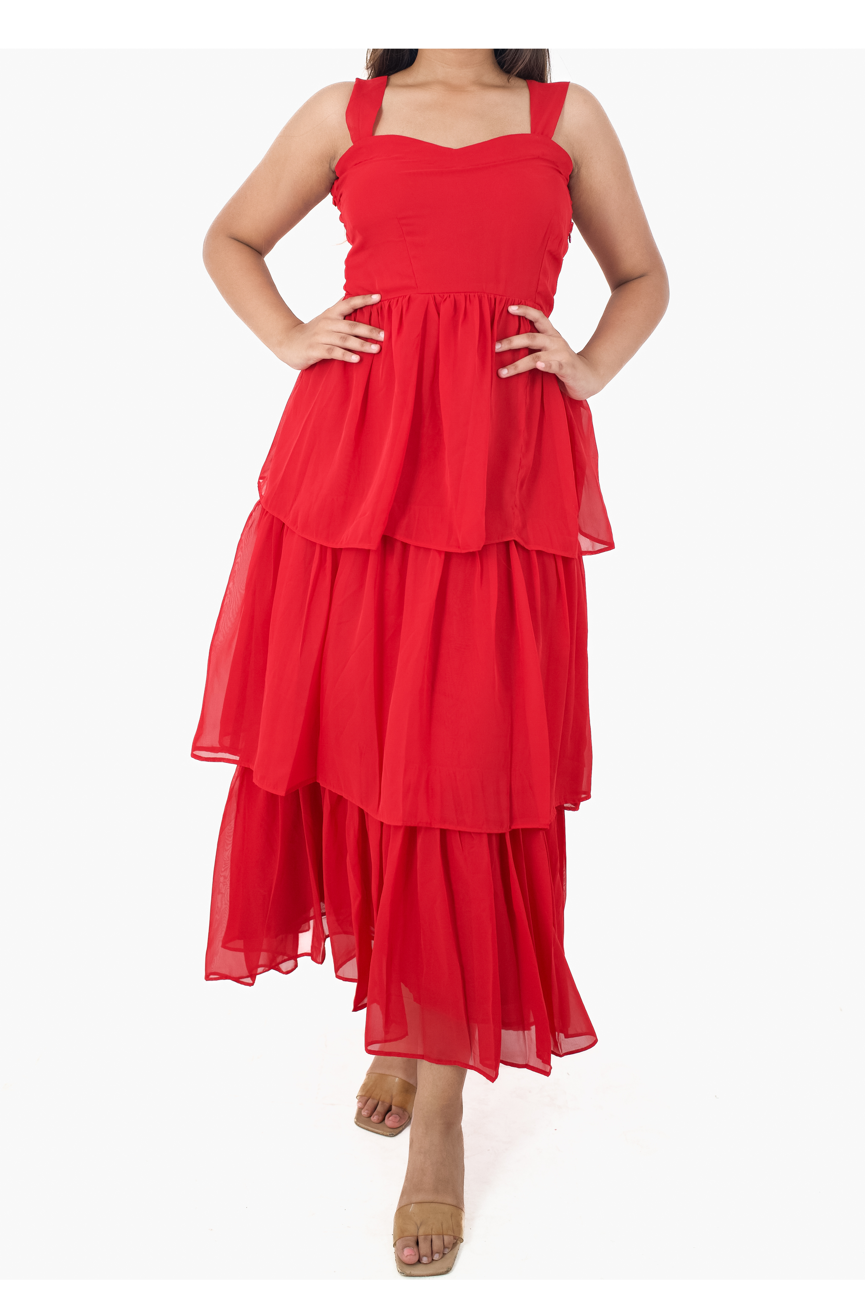 Cindy Red Maxi