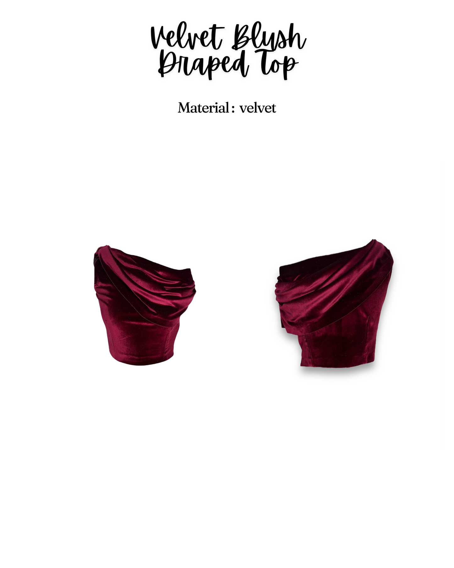 Velvet Blush Draped Top