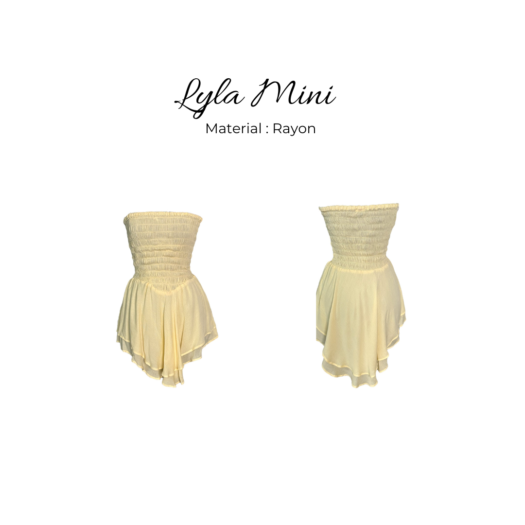 Lyla Yellow Mini Dress