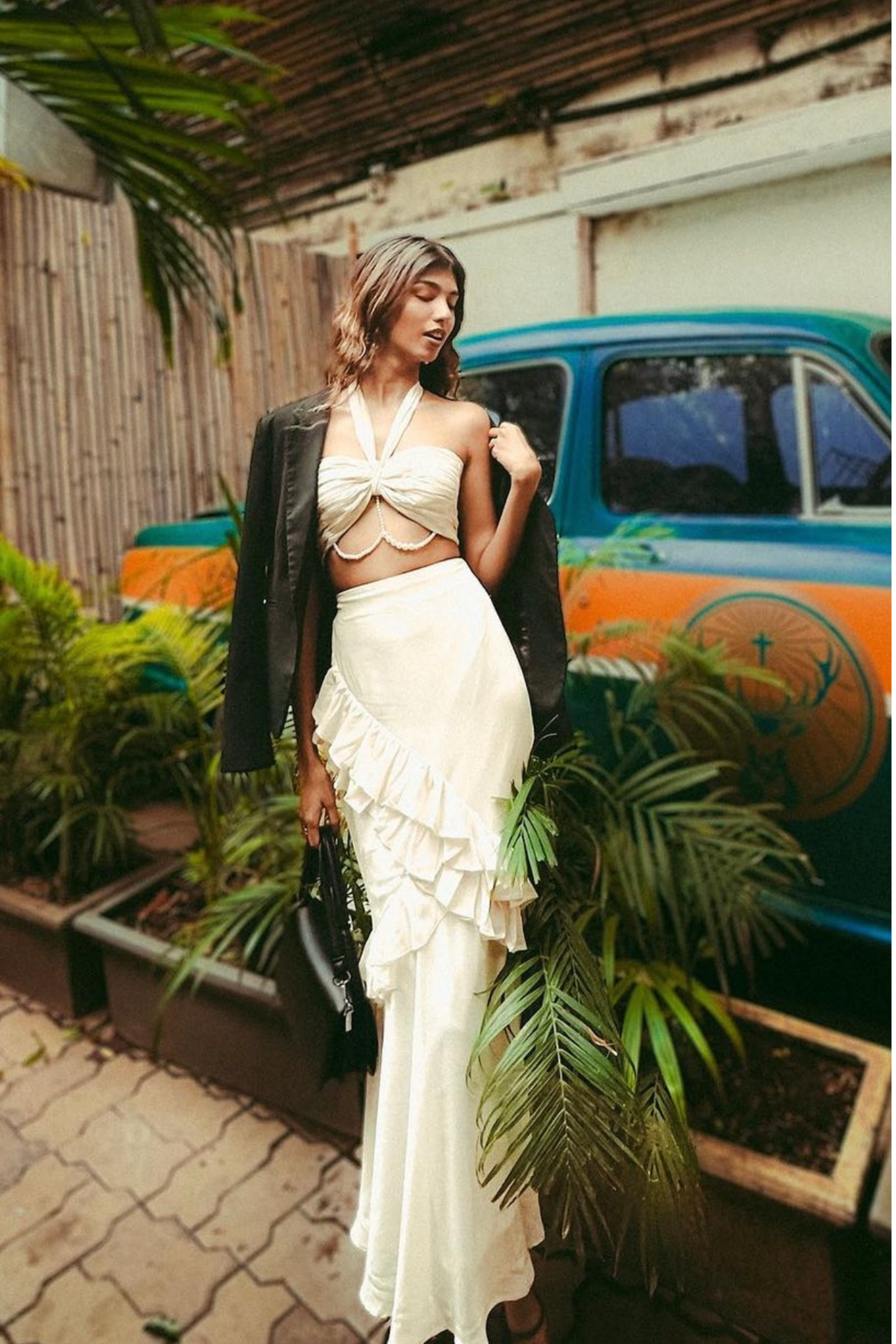 White Koi Skirt