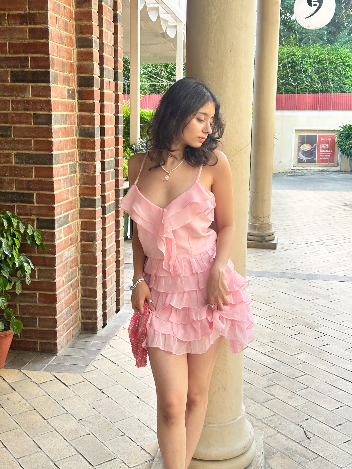 Agnes Pink Mini Dress