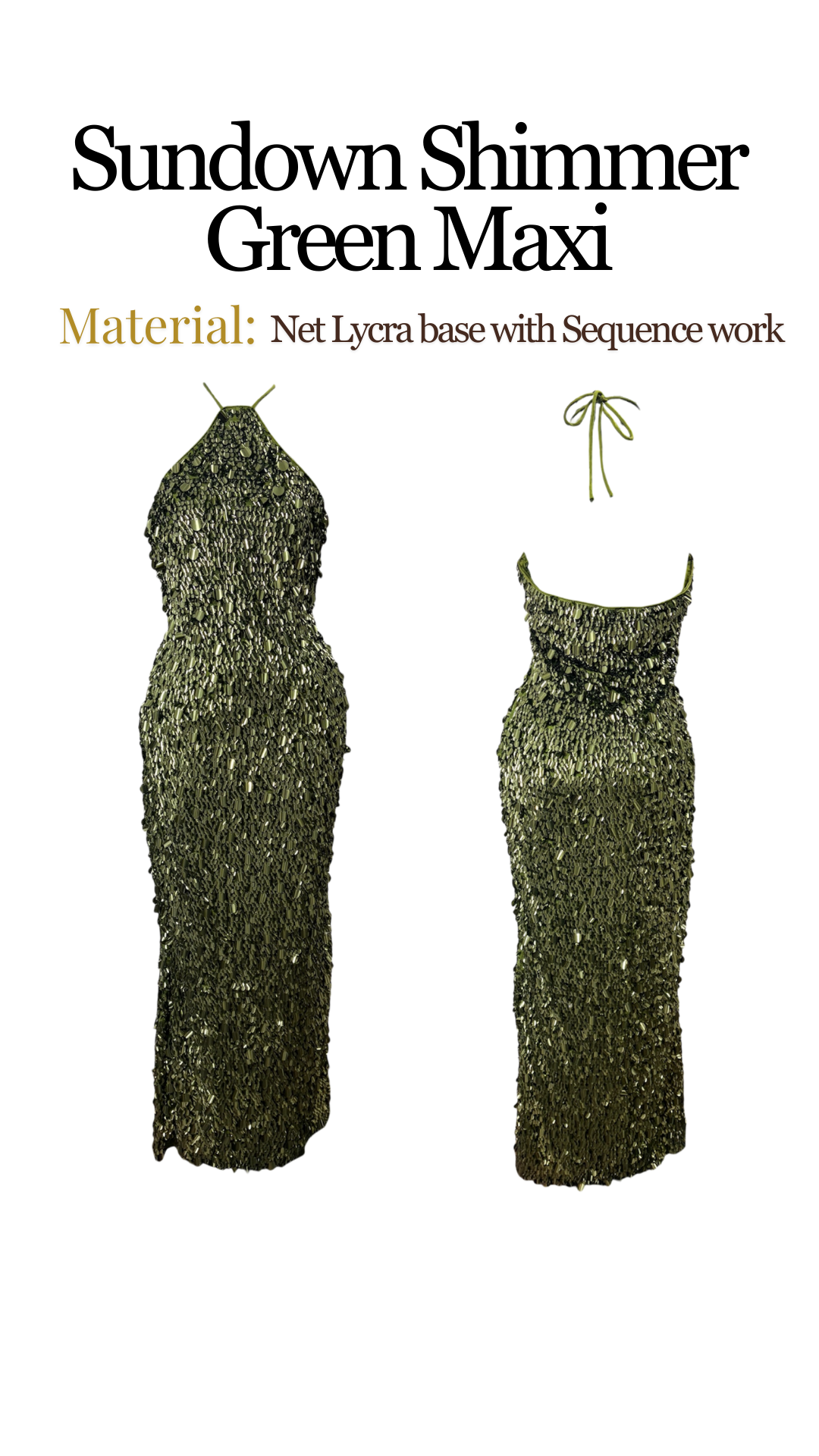 Sundown Shimmer Green Maxi