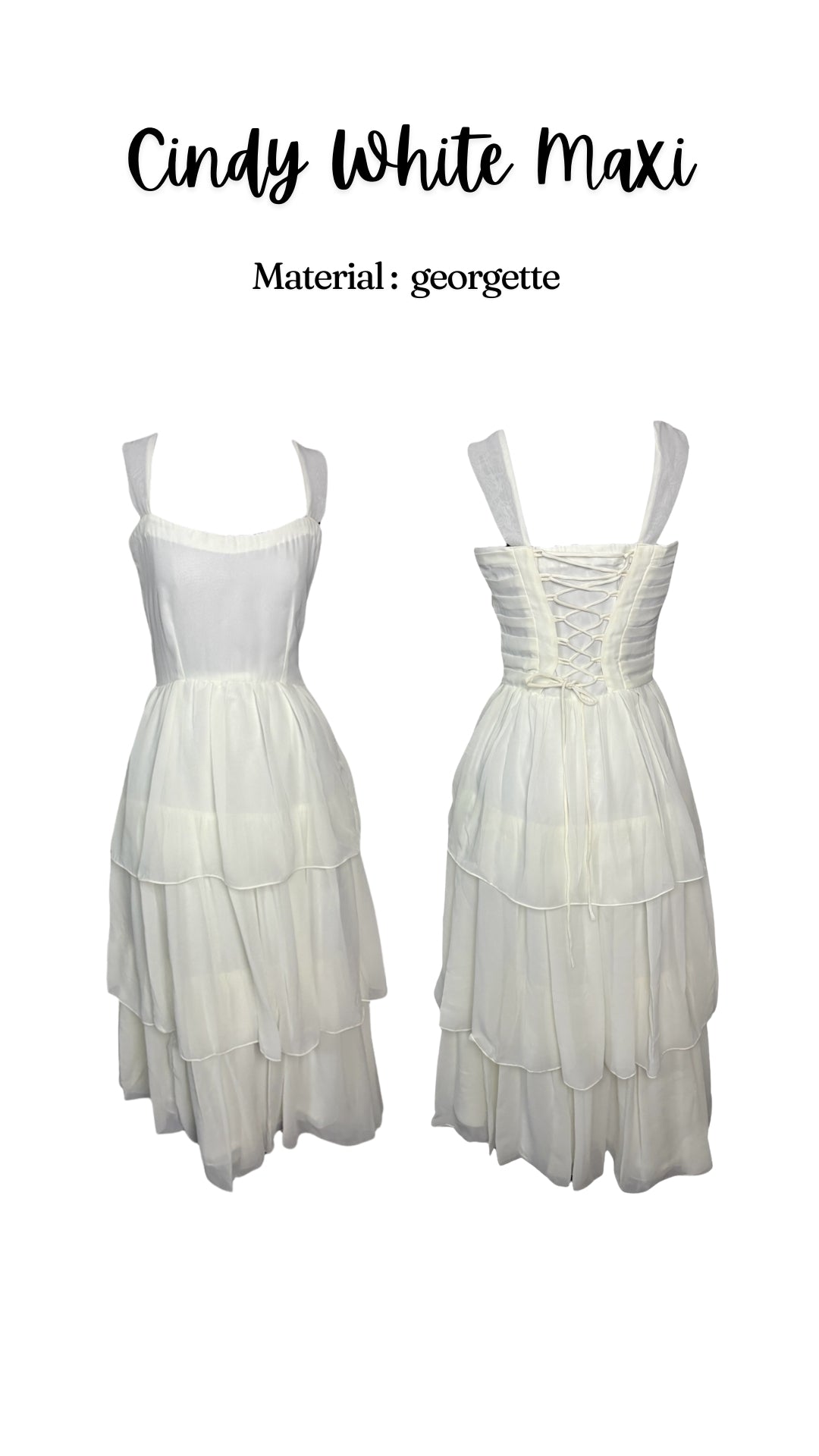 Cindy White Maxi