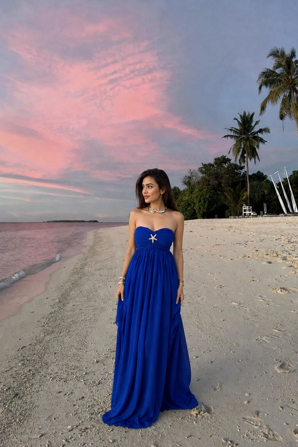 Royal Blue Mimosa Maxi