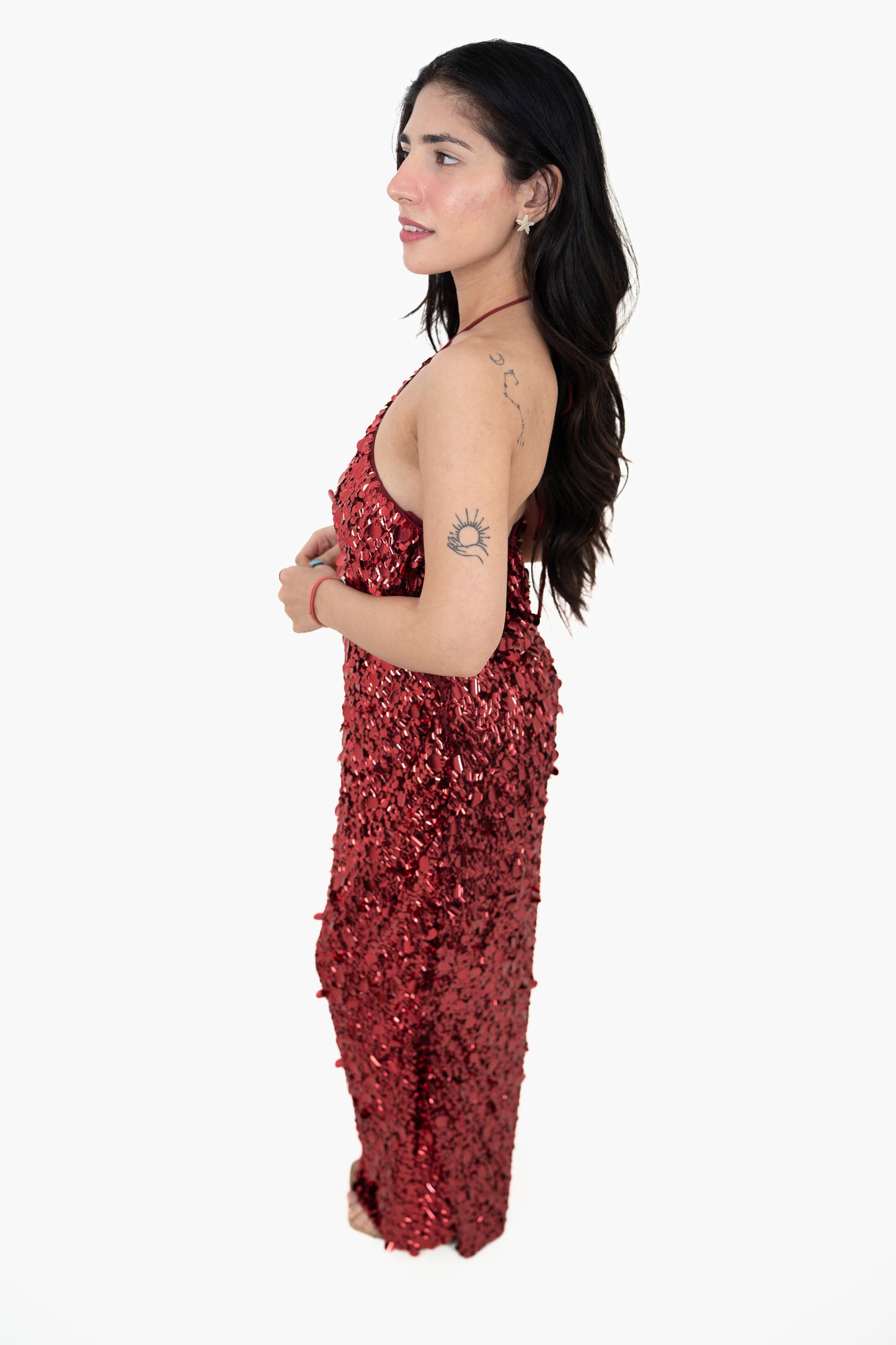 Sundown Shimmer Red Maxi