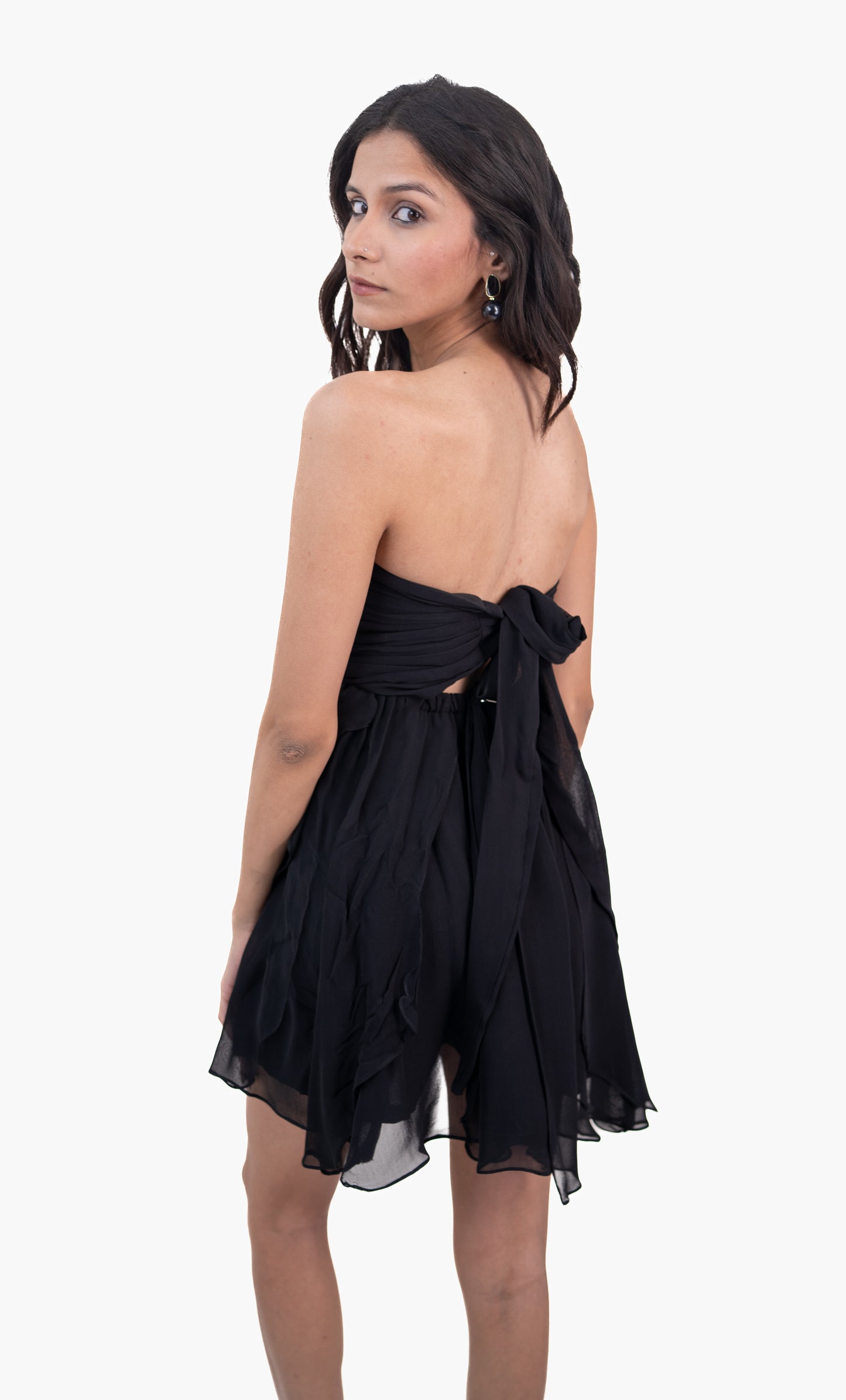 Starfish Black Mini Dress