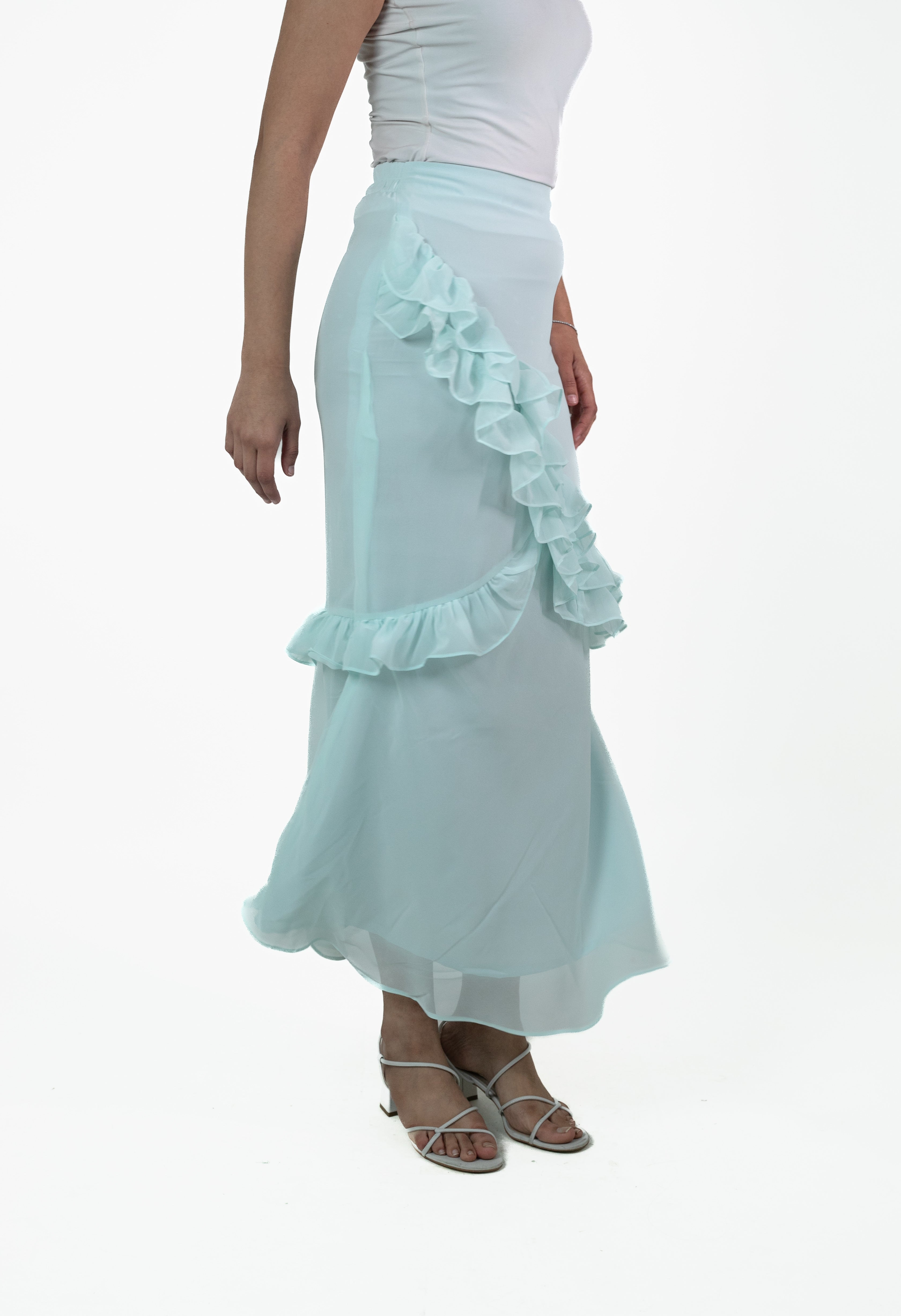 Ice Blue Koi Skirt