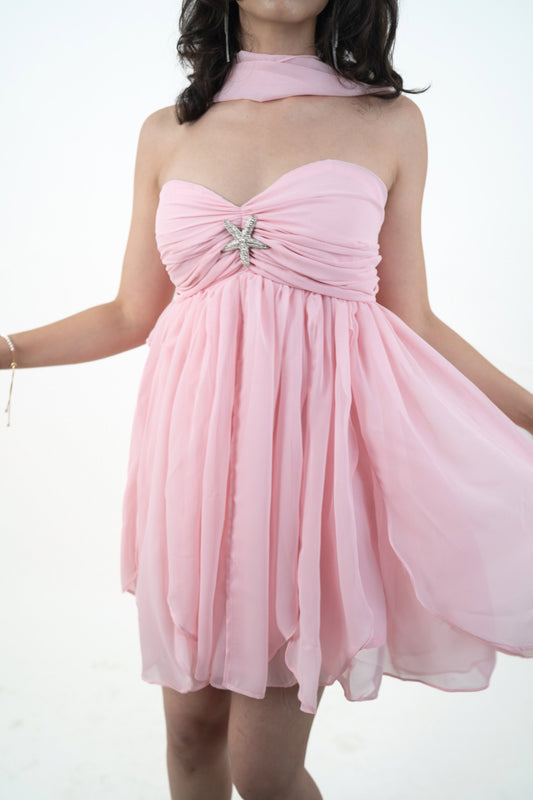 Starfish Pink Mini Dress
