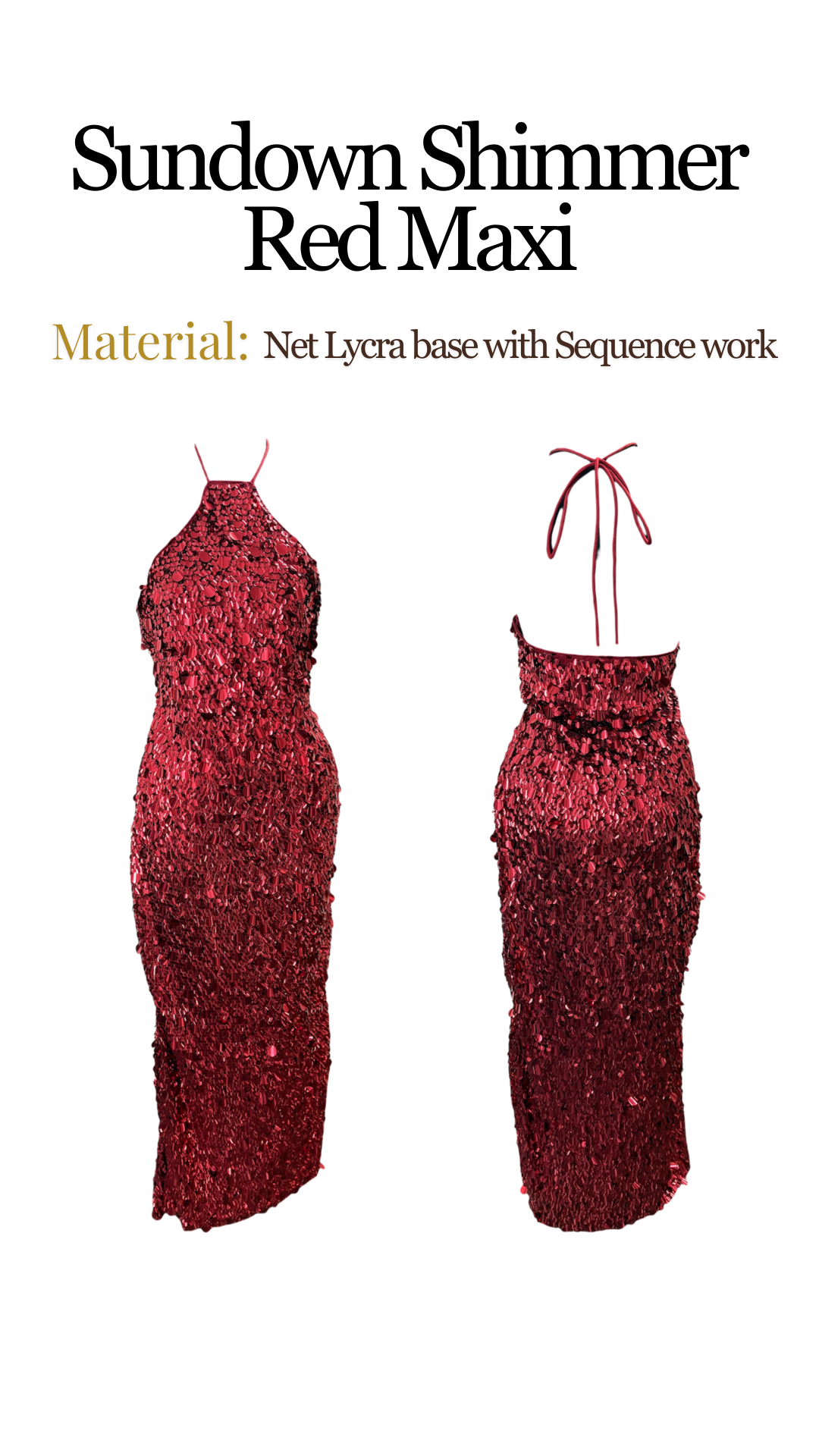 Sundown Shimmer Red Maxi