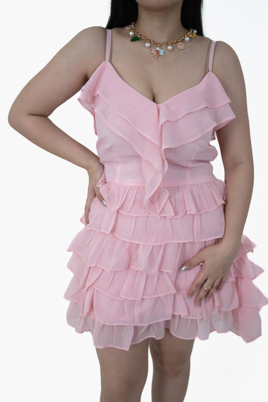 Agnes Pink Mini Dress