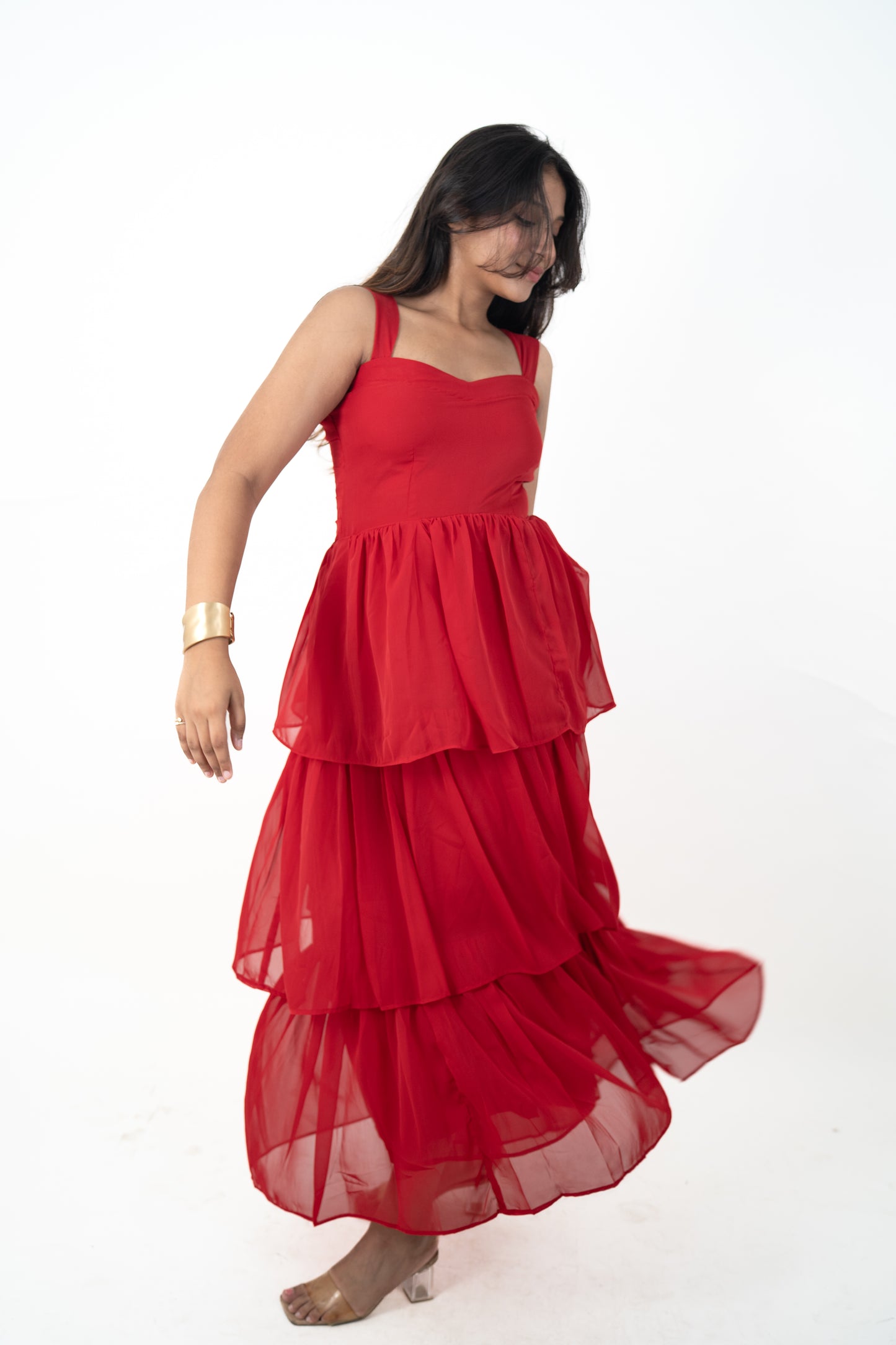 Cindy Red Maxi