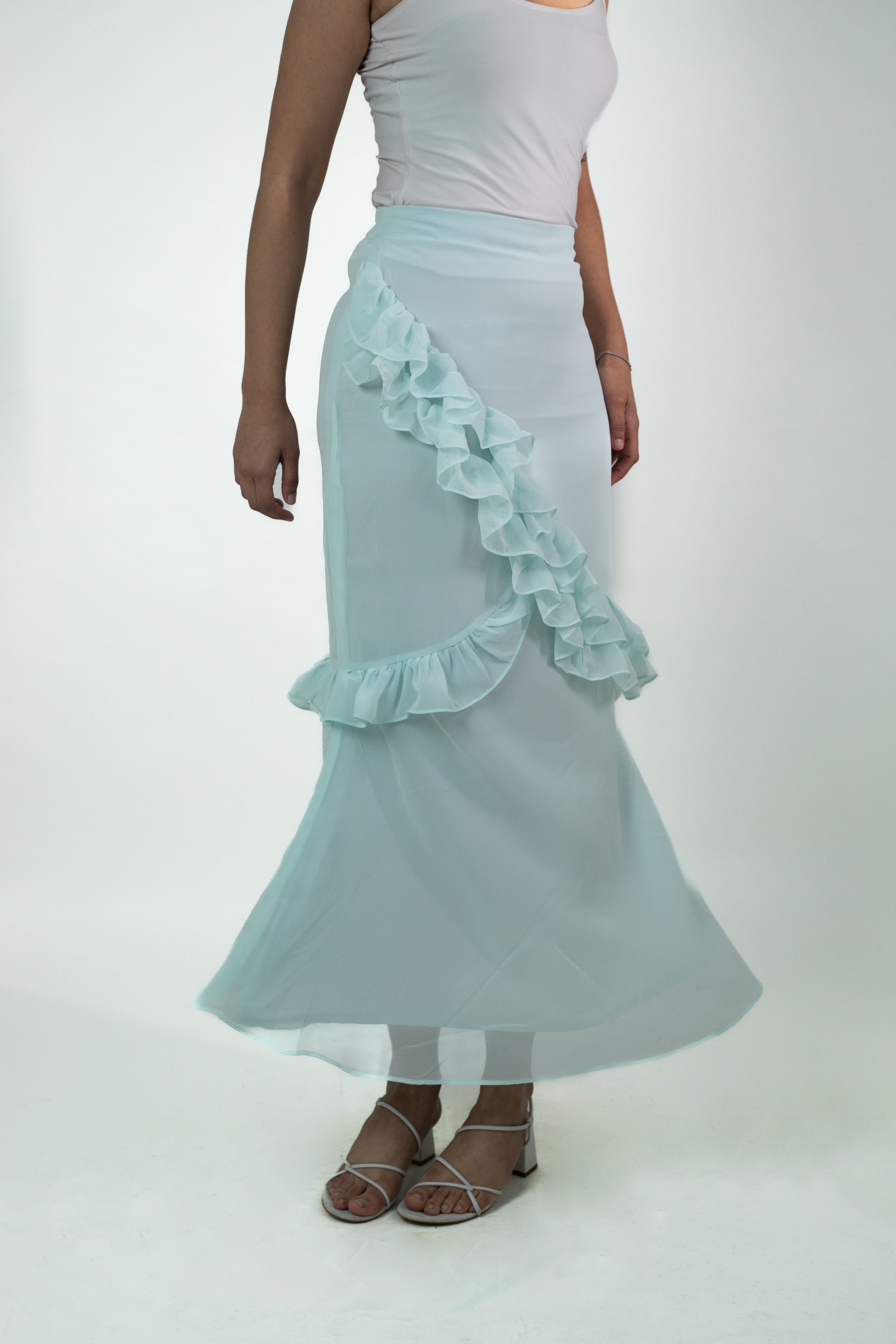 Ice Blue Koi Skirt