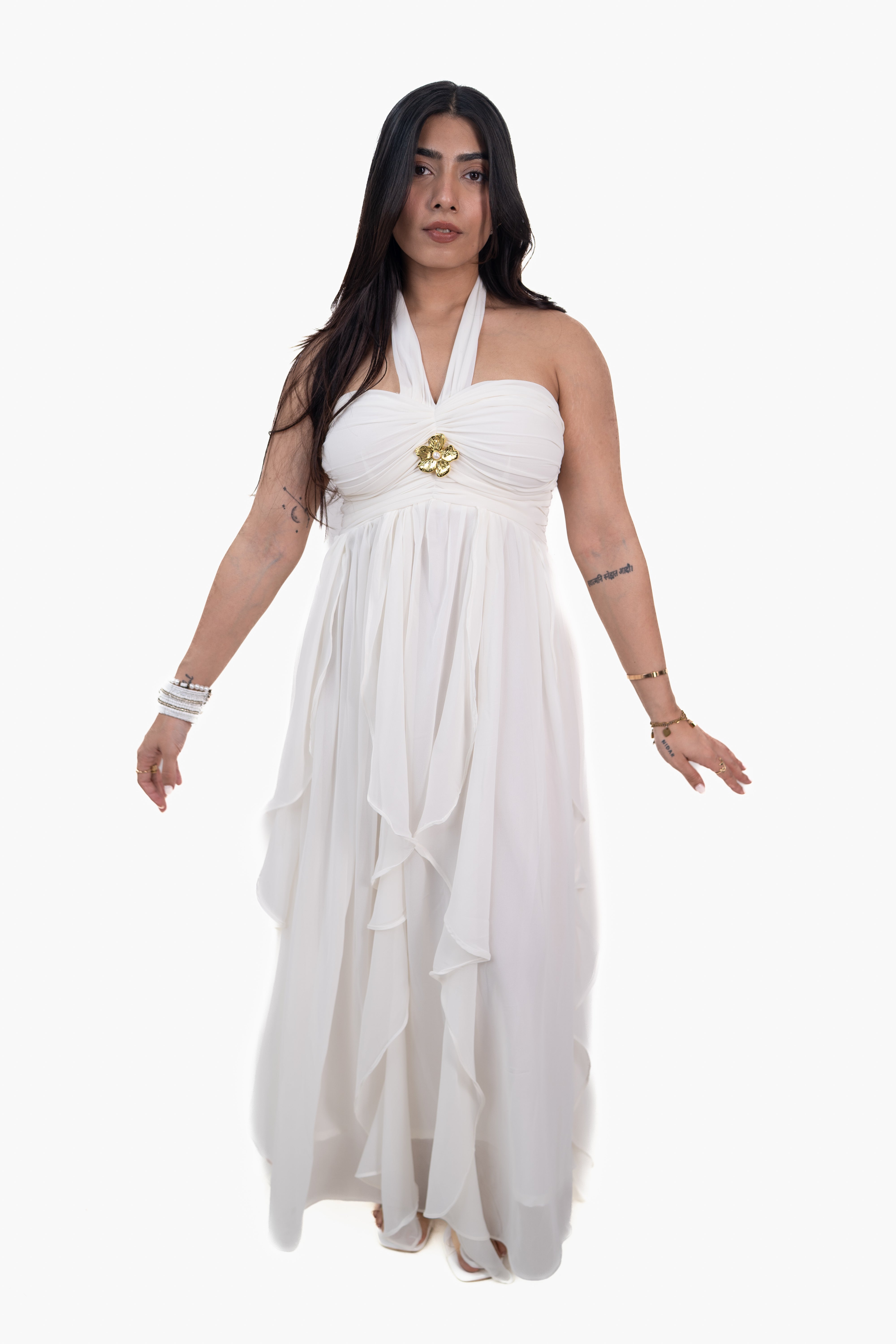 White Scarlet Maxi