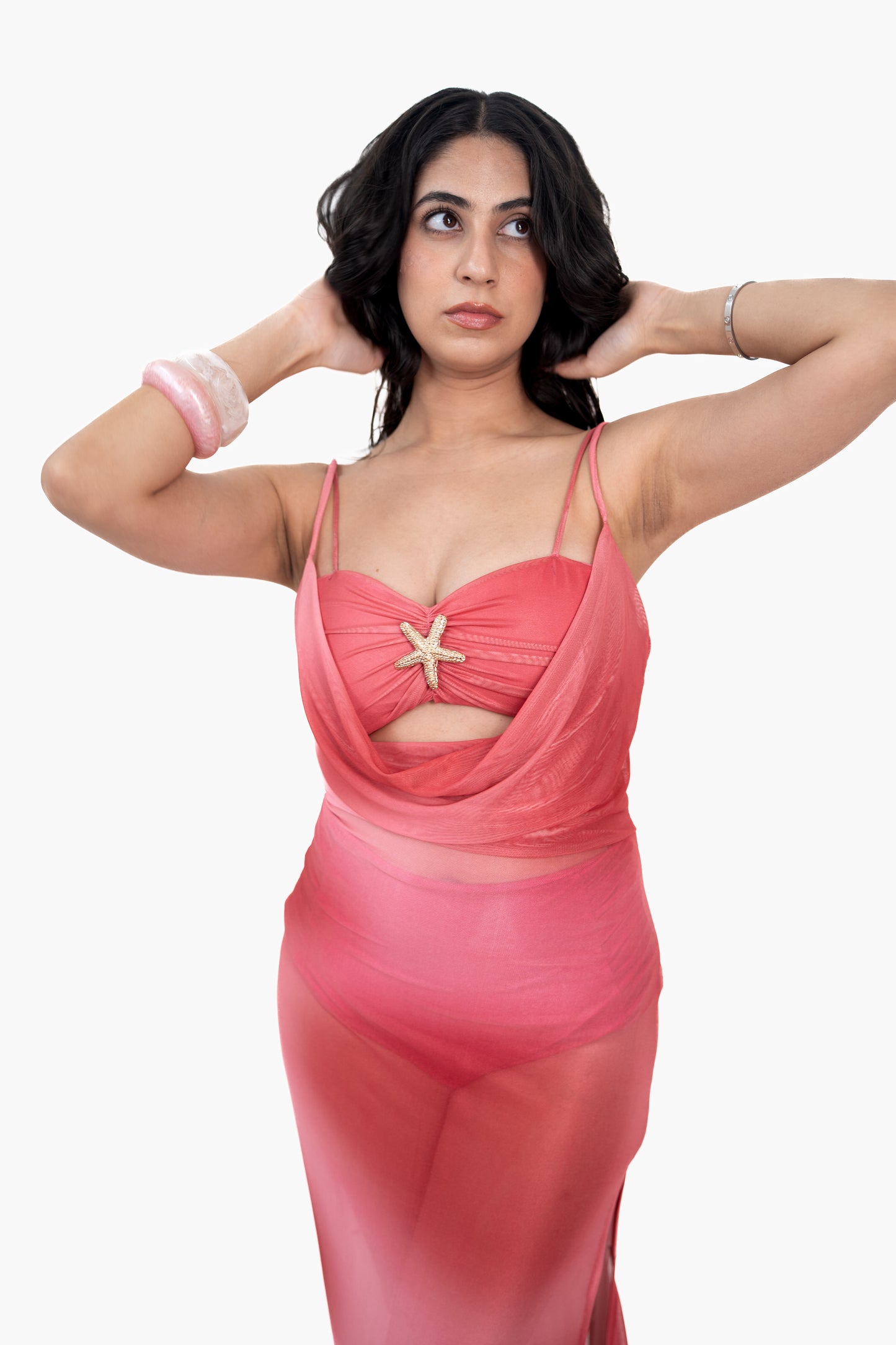 Rose Maxi Coverup