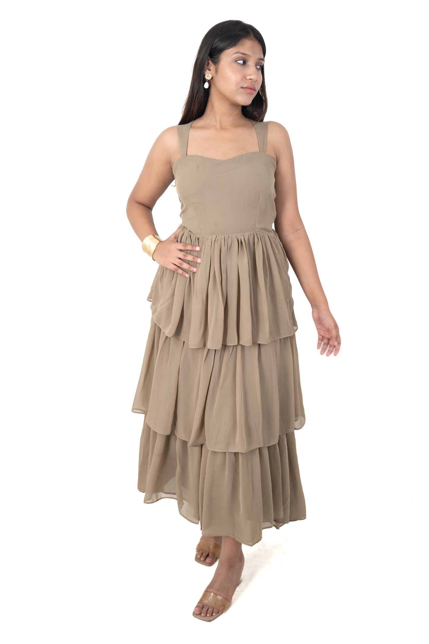 Cindy Khaki Maxi