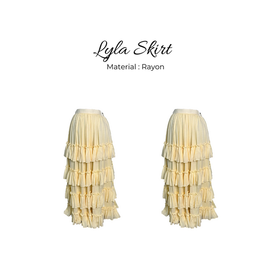 Lyla Yellow Ruffle Skirt