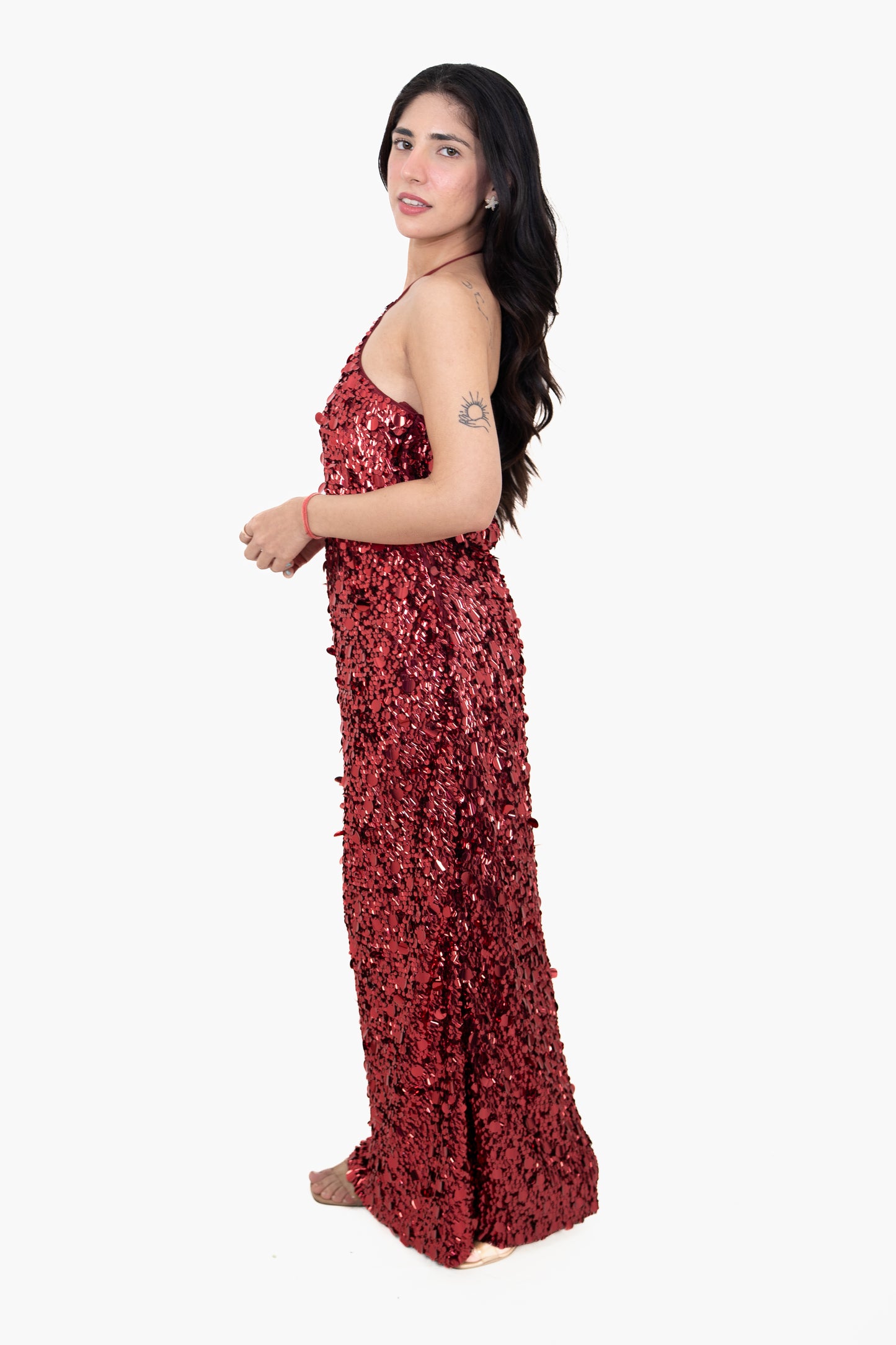 Sundown Shimmer Red Maxi
