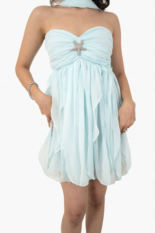Starfish Ice Blue Mini Dress