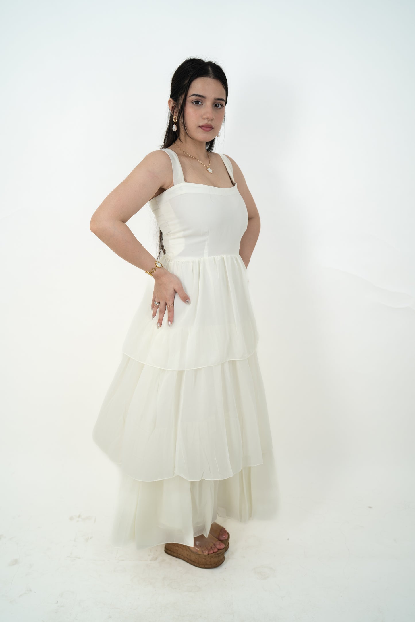 Cindy White Maxi
