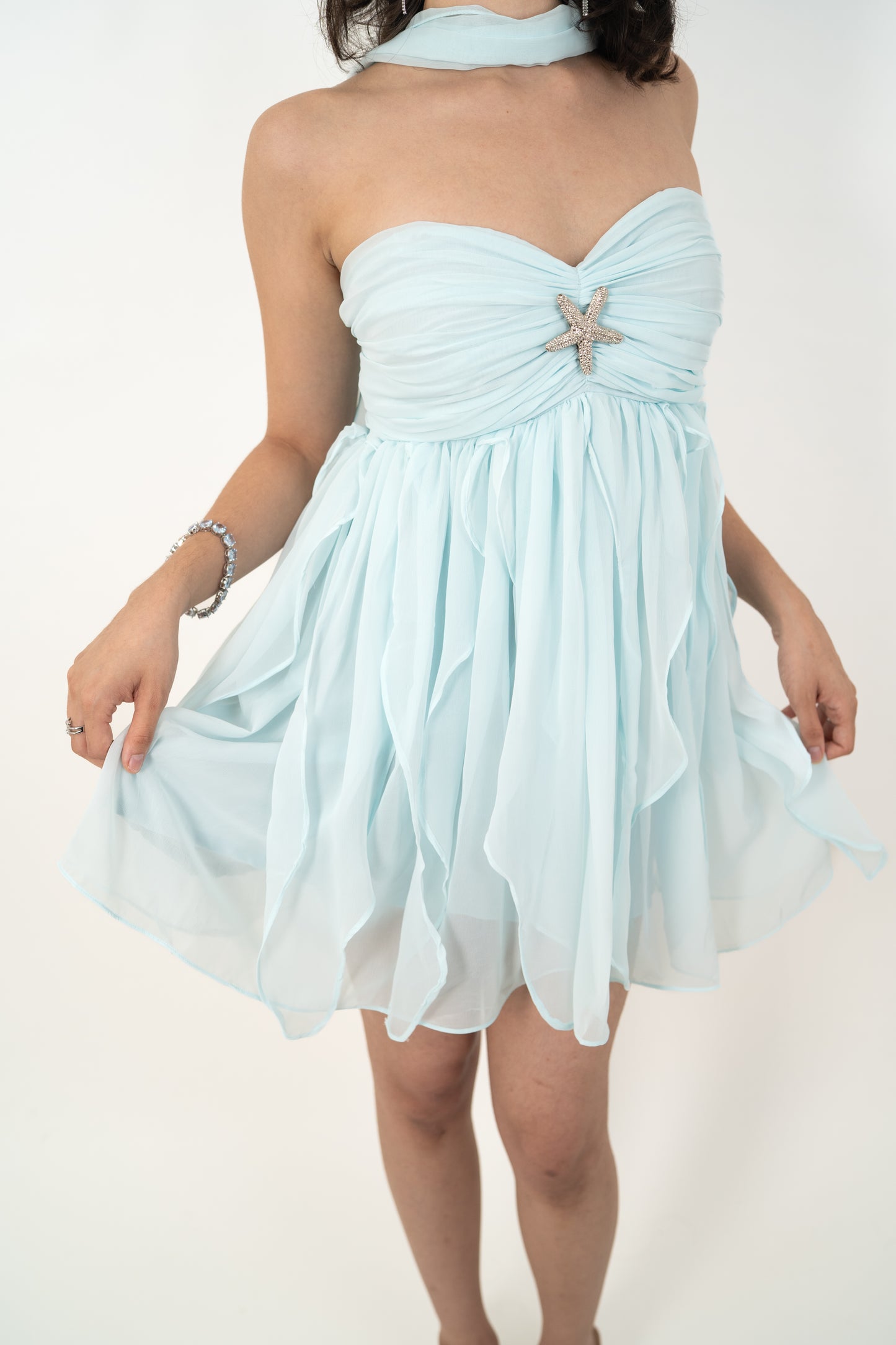 Starfish Ice Blue Mini Dress