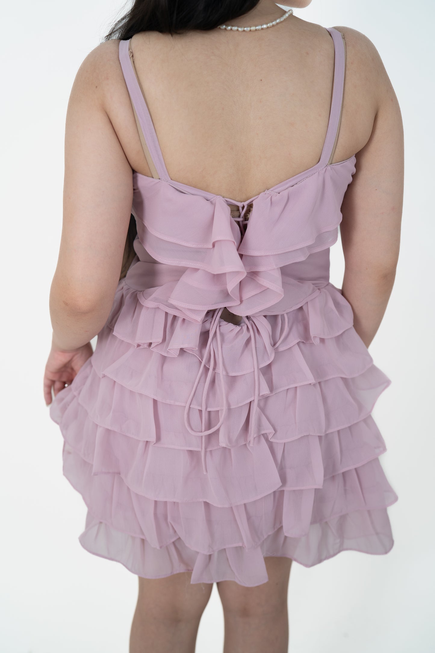 Agnes Mauve Mini Dress