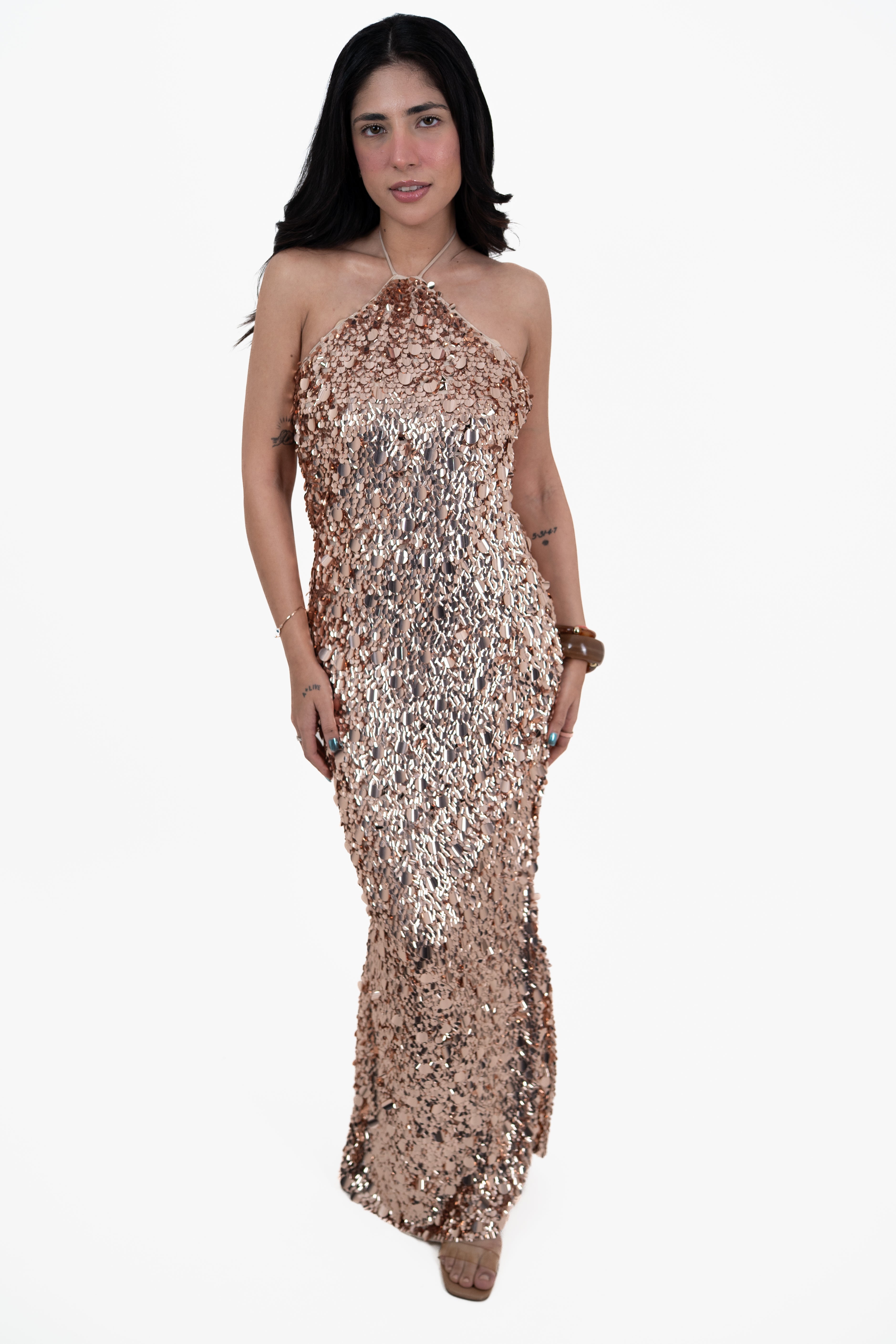 Sundown Shimmer Green Maxi