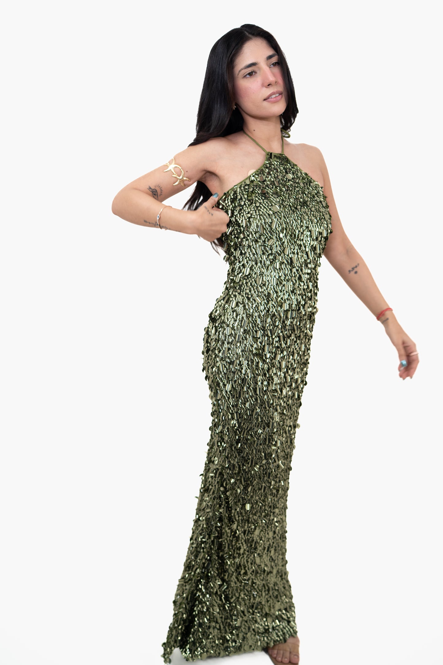 Sundown Shimmer Green Maxi