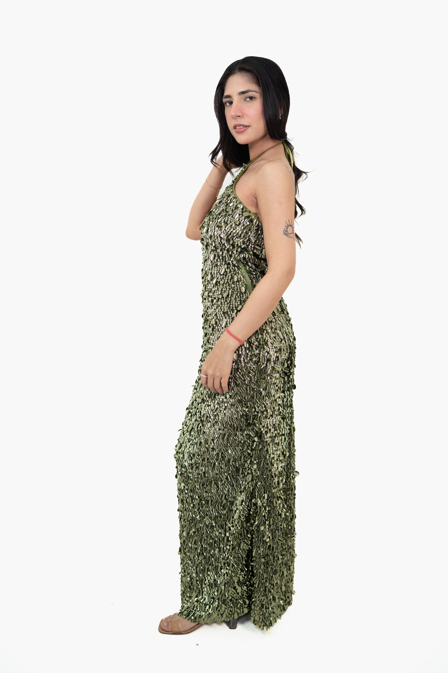 Sundown Shimmer Green Maxi