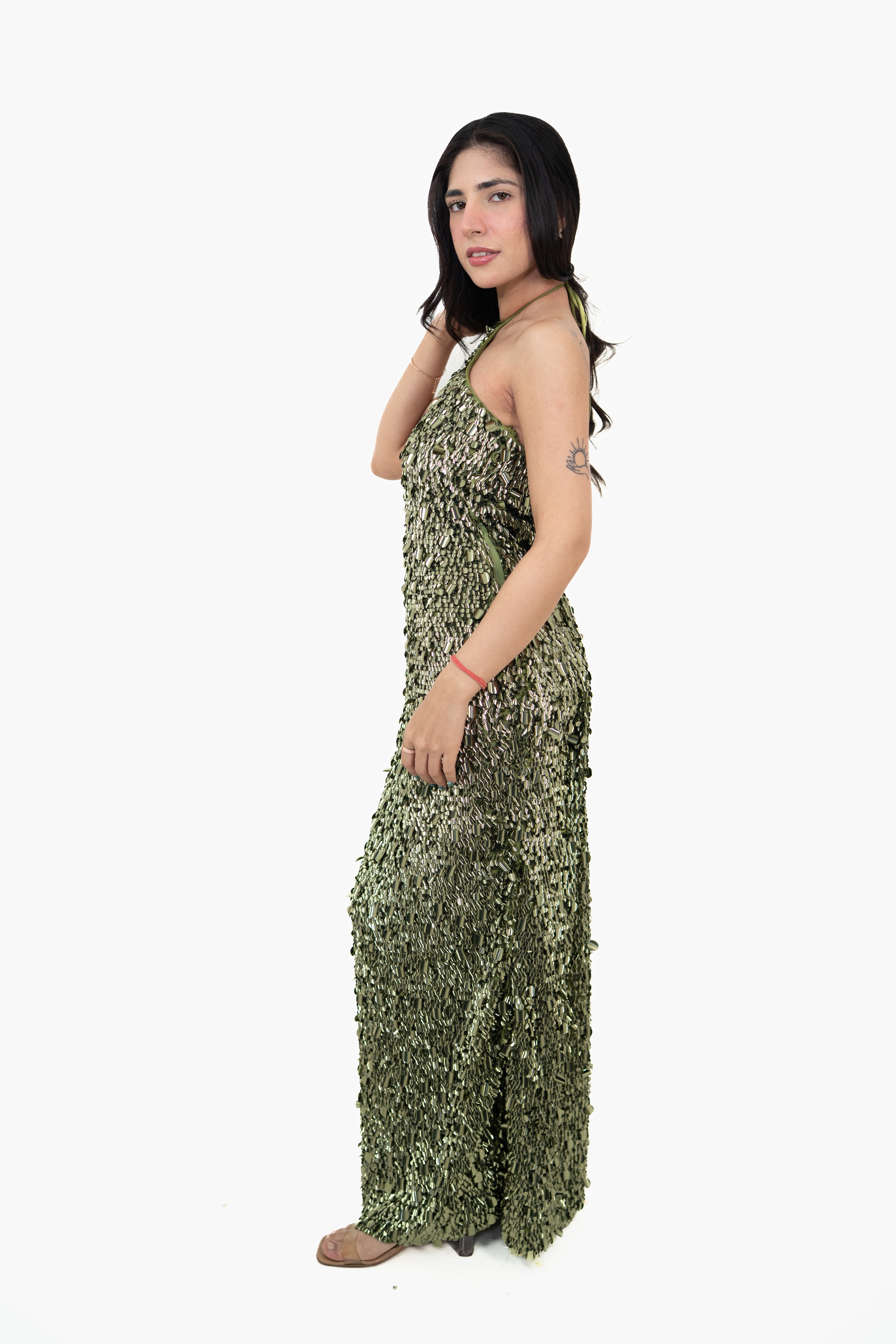 Sundown Shimmer Green Maxi