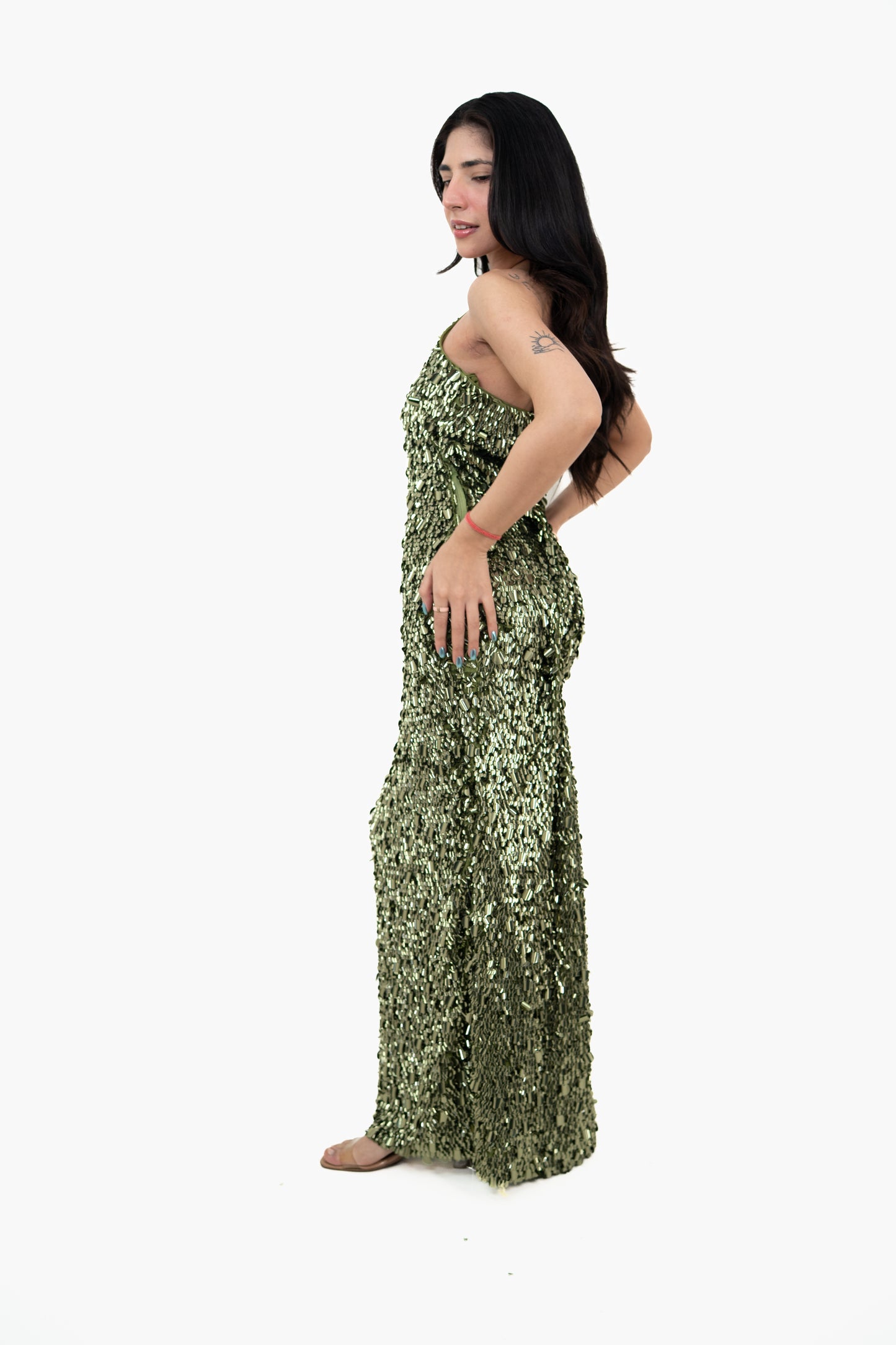 Sundown Shimmer Green Maxi